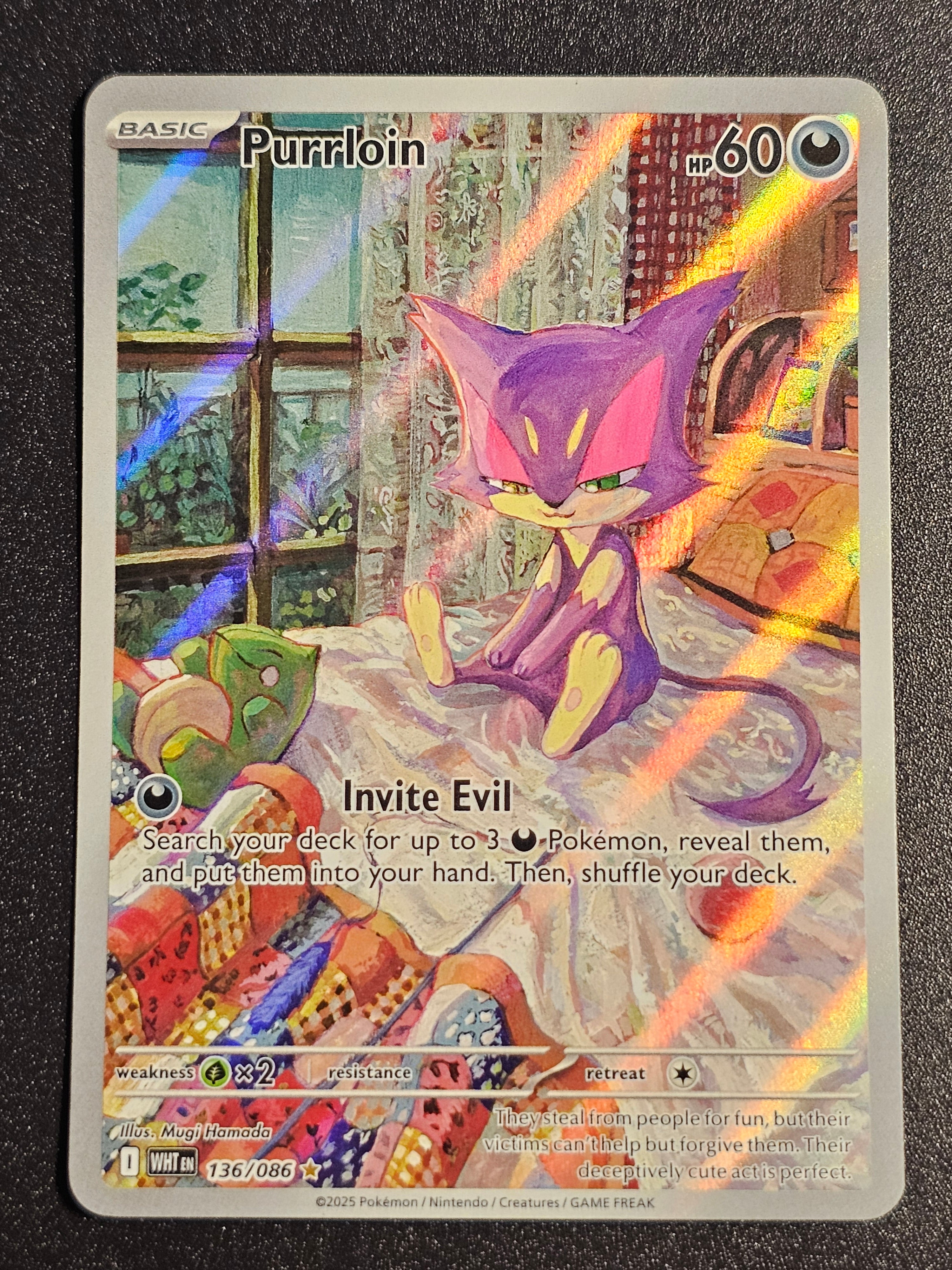 Pokemon TCG - Purrloin 136/086 White Flare