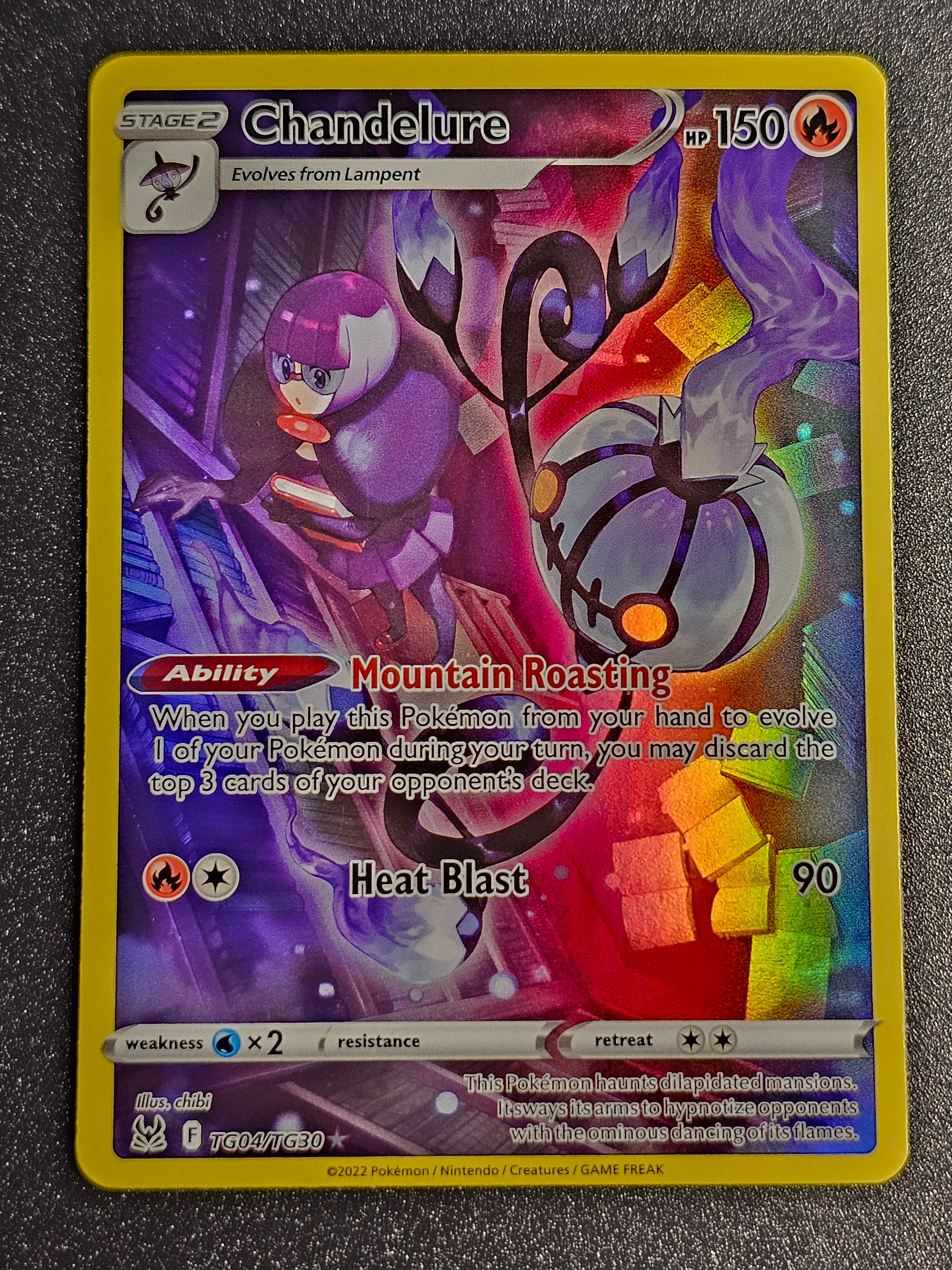 Pokemon TCG - Chandelure TG04/TG30 Lost Origin