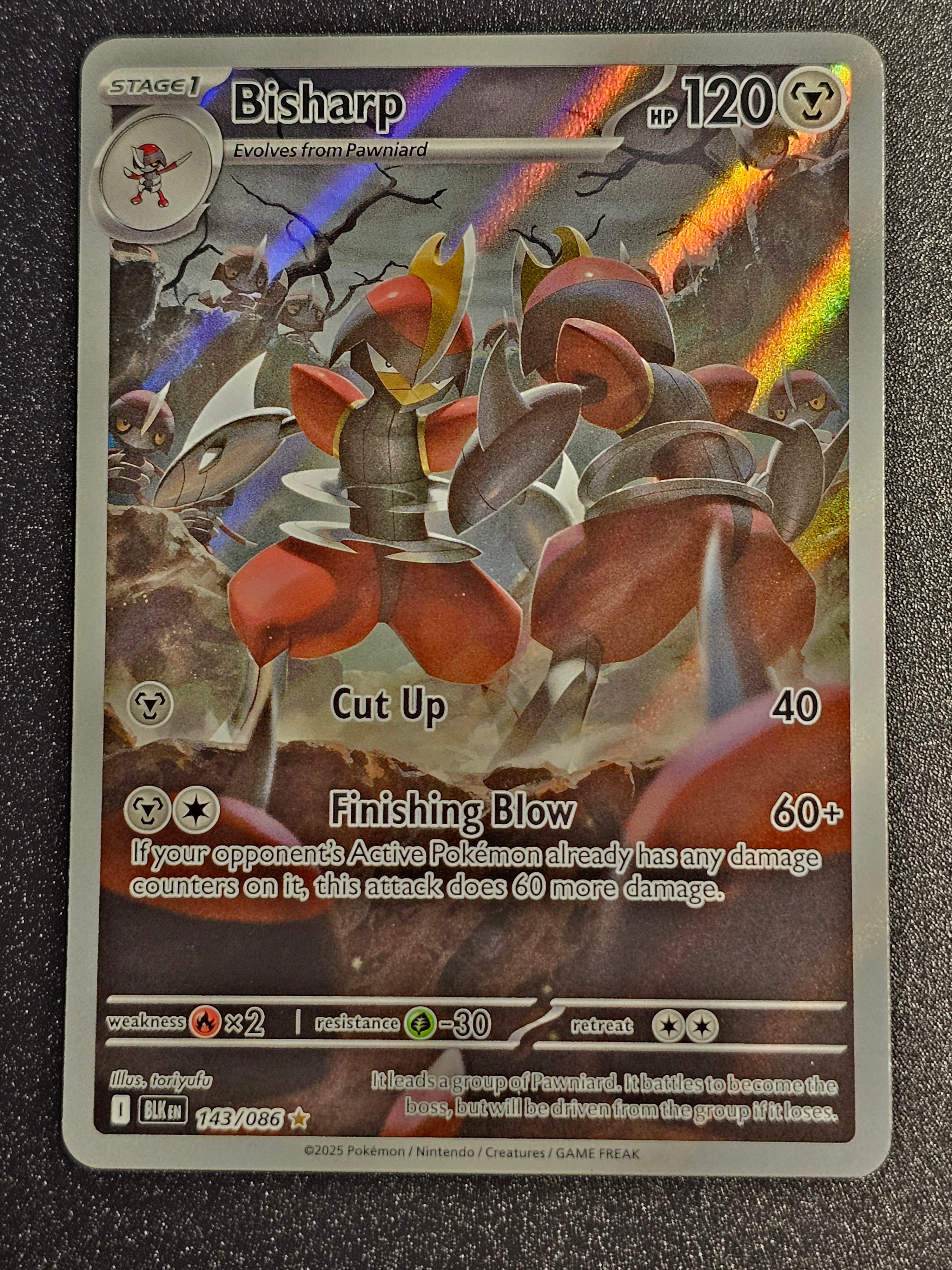 Pokemon TCG - Bisharp 143/086 Black Bolt