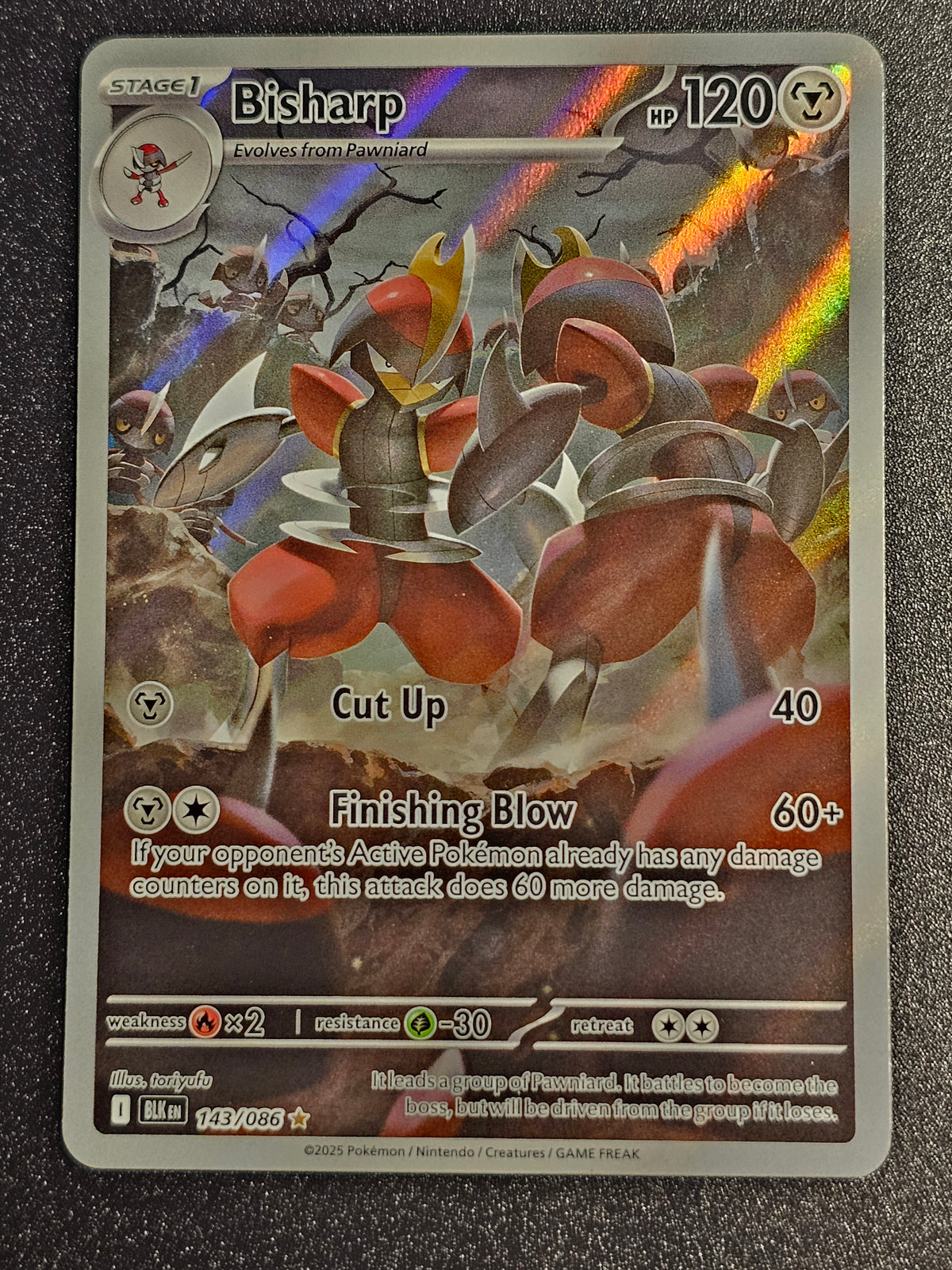 Pokemon TCG - Bisharp 143/086 Black Bolt