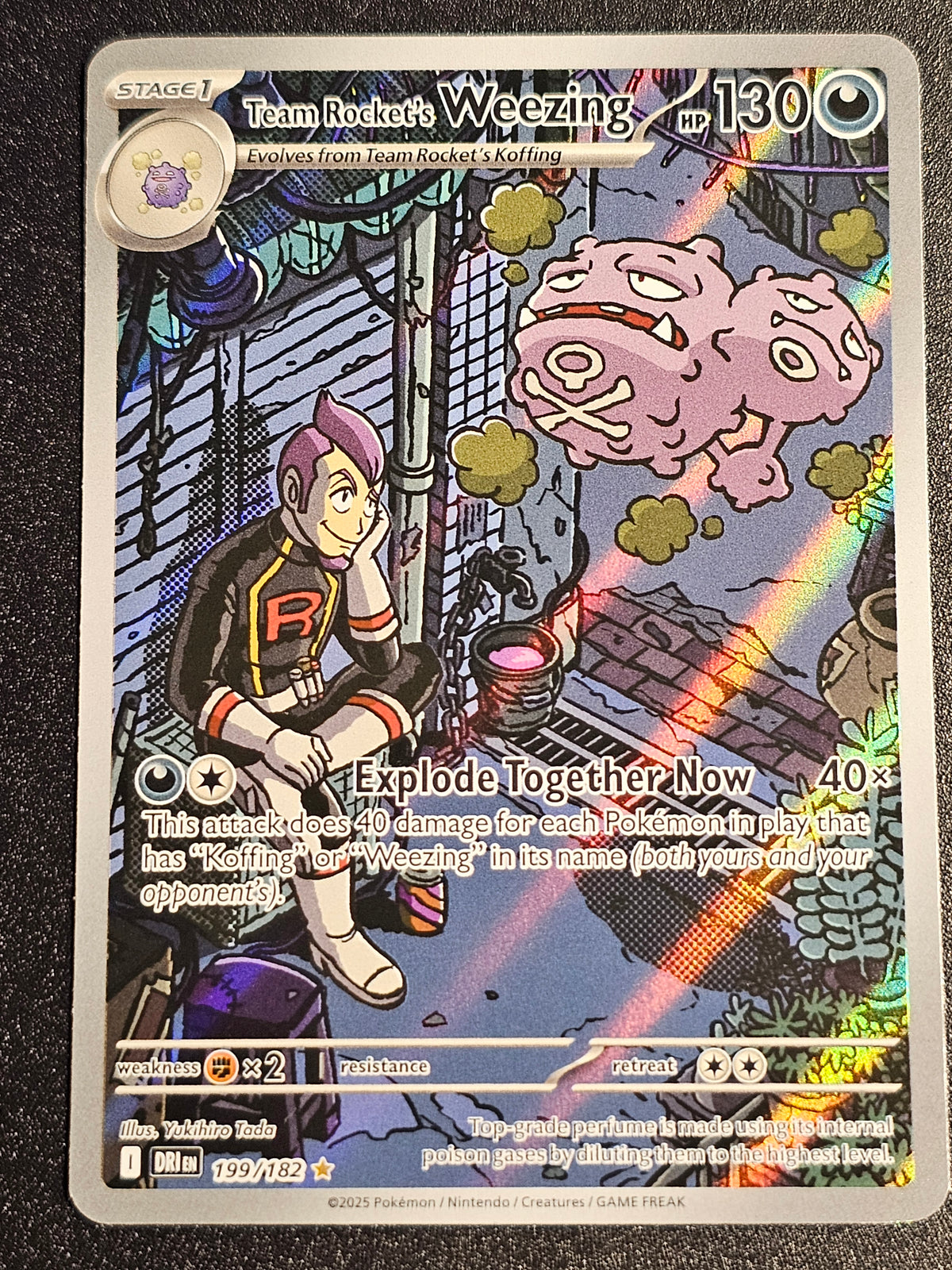 Pokemon TCG - Team Rocket's Wheezing 199/182 Destined Rivals