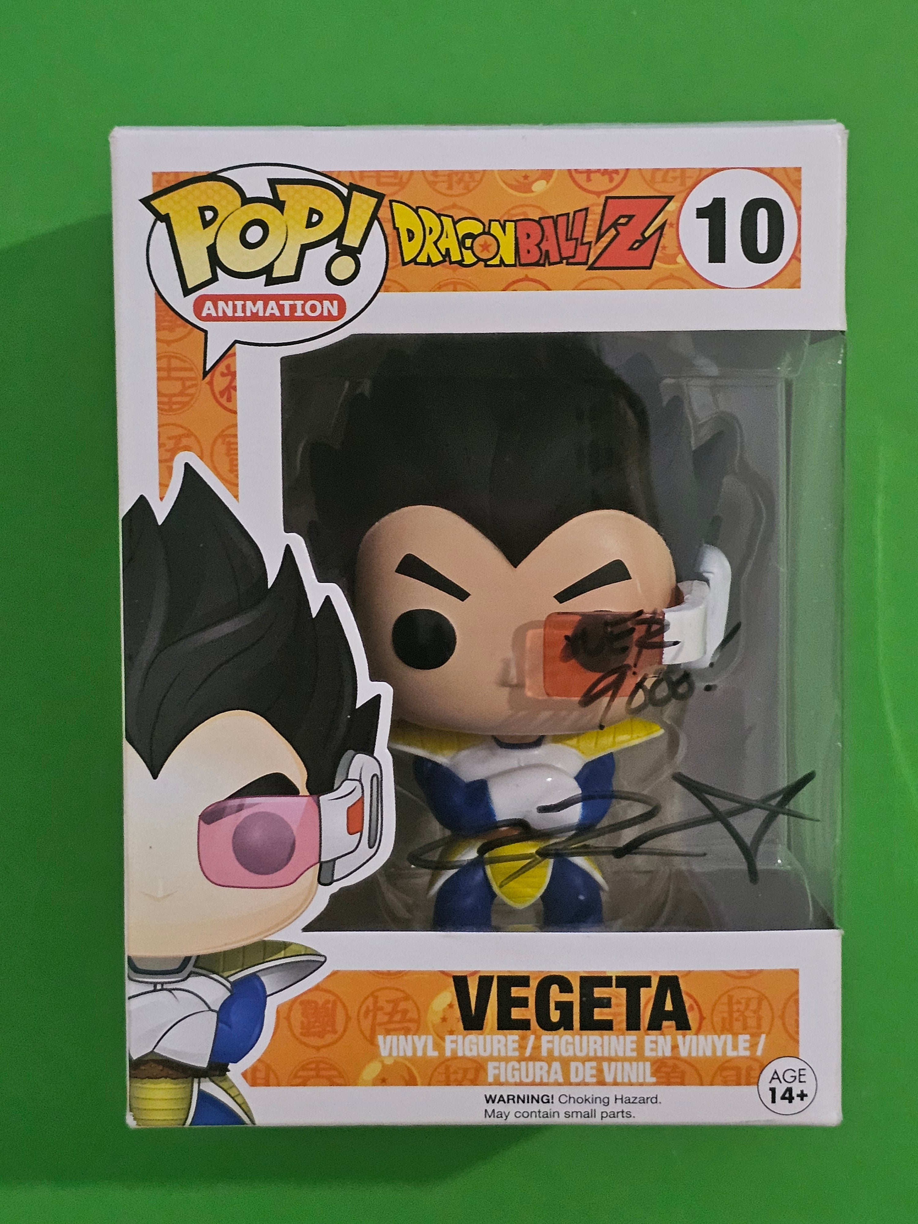 Dragon Ball Z Signed Vegeta Christopher Sabat Pop Vinyl Collection