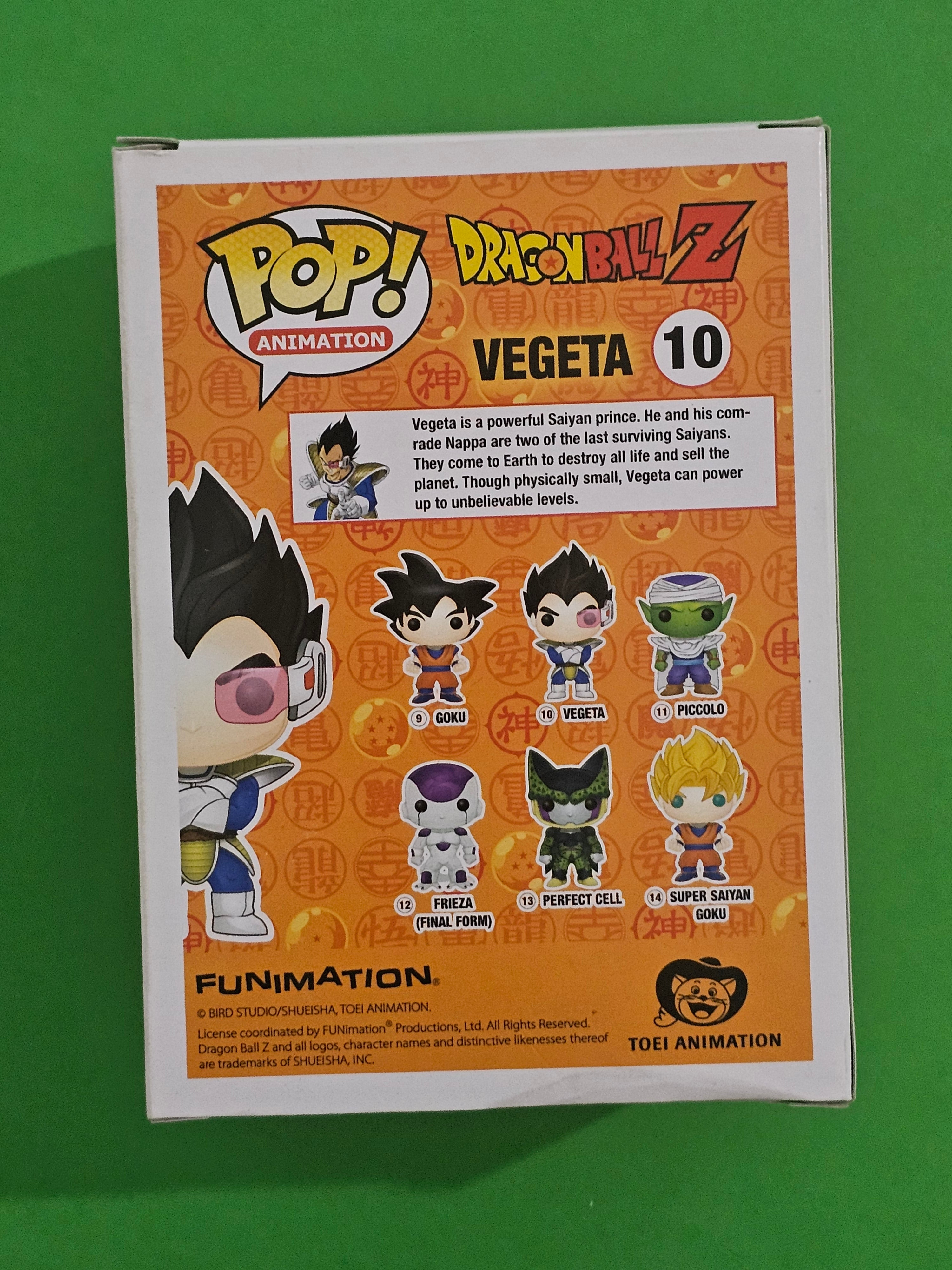 Dragon Ball Z Signed Vegeta Christopher Sabat Pop Vinyl Collection
