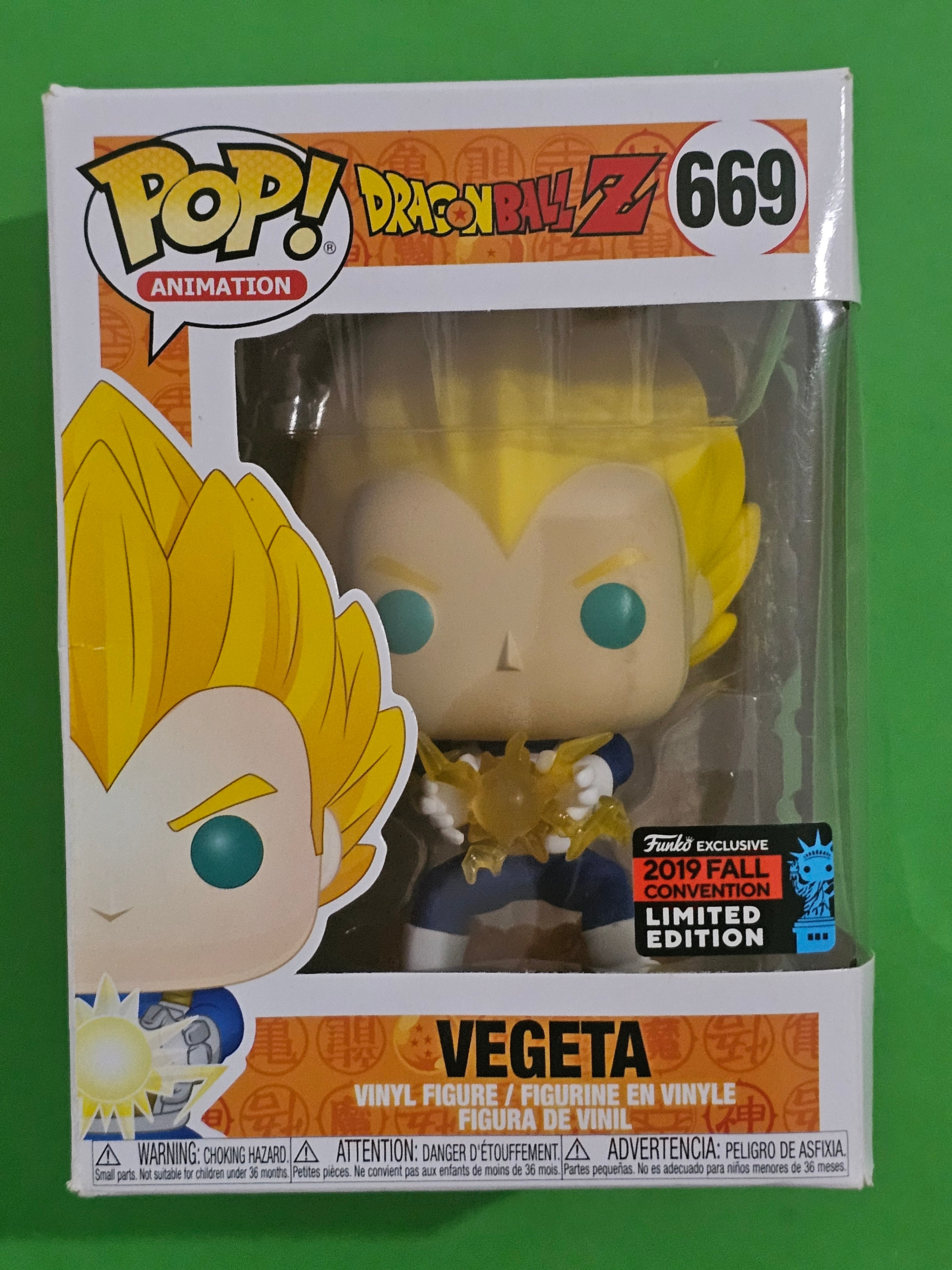 Dragon Ball Z Signed Vegeta Christopher Sabat Pop Vinyl Collection