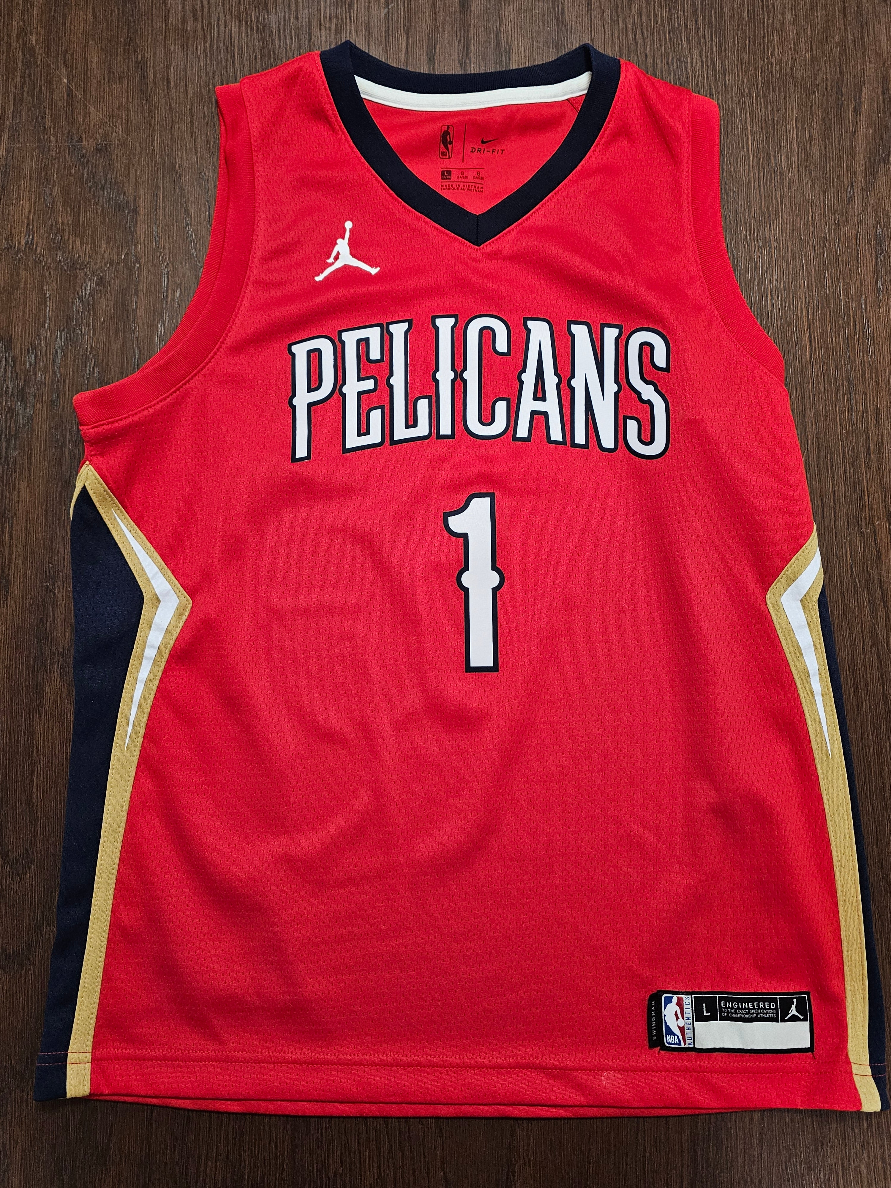 Pelicans Jersey 1 Williamson Size L