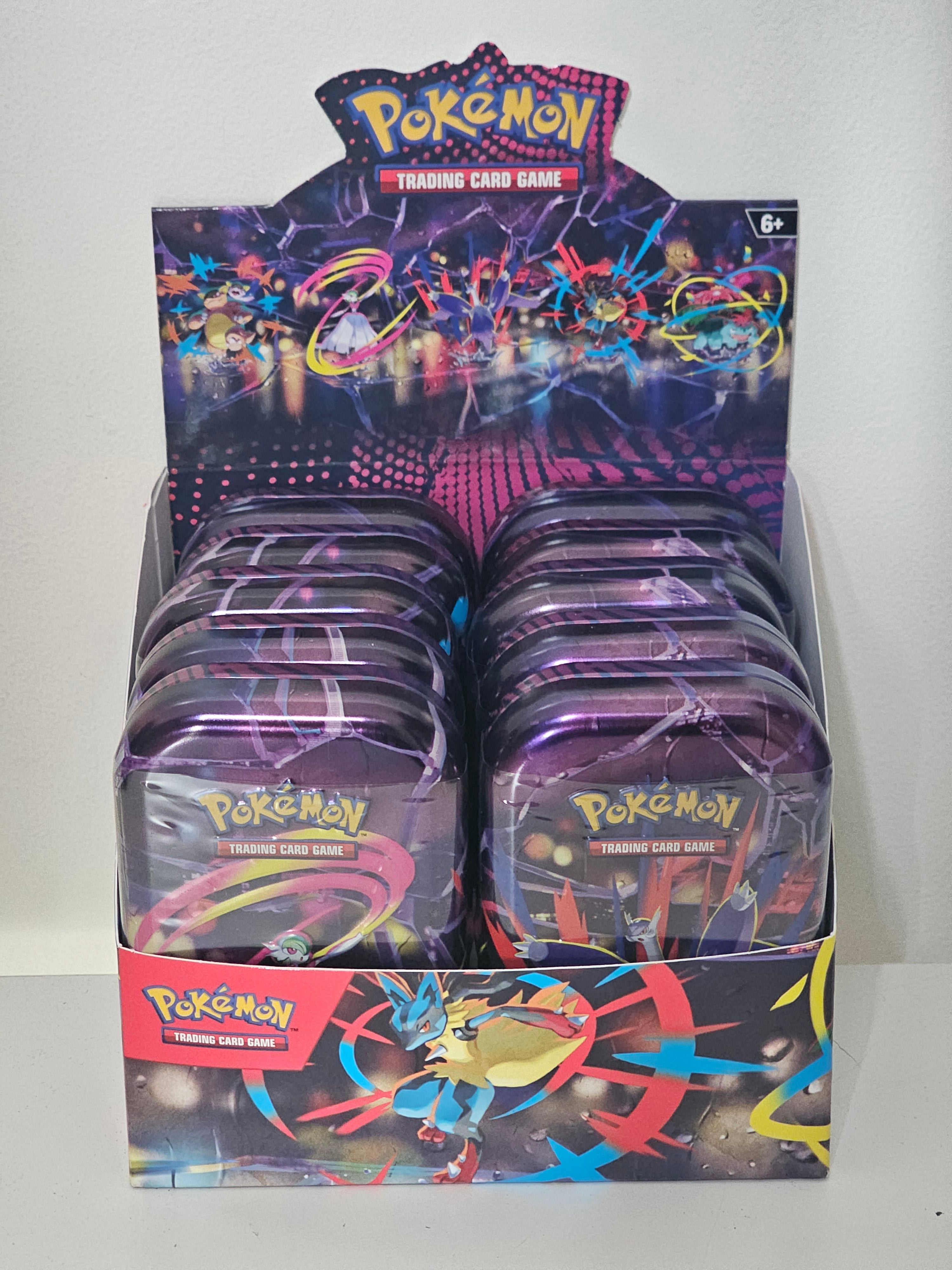 Pokemon Mega Heroes Mini Tin Display