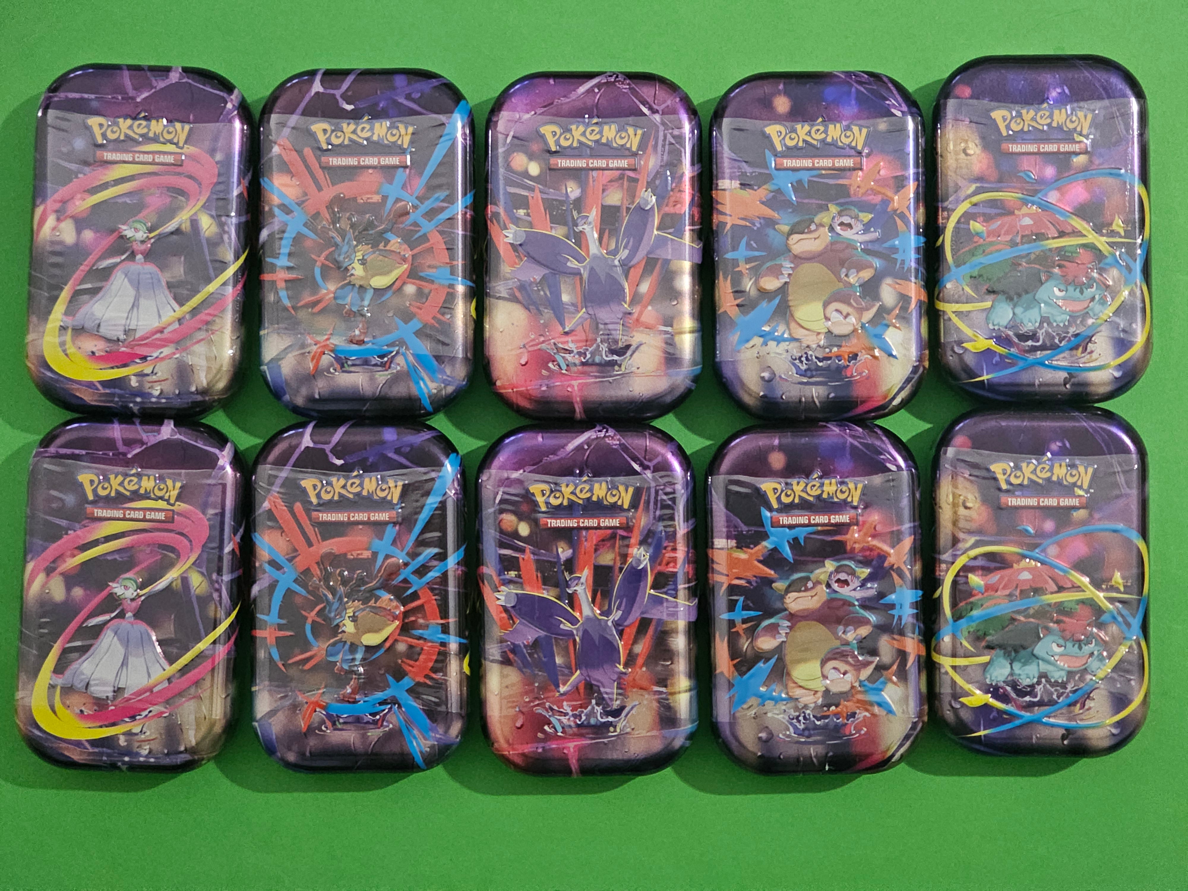 Pokemon Mega Heroes Mini Tin Display