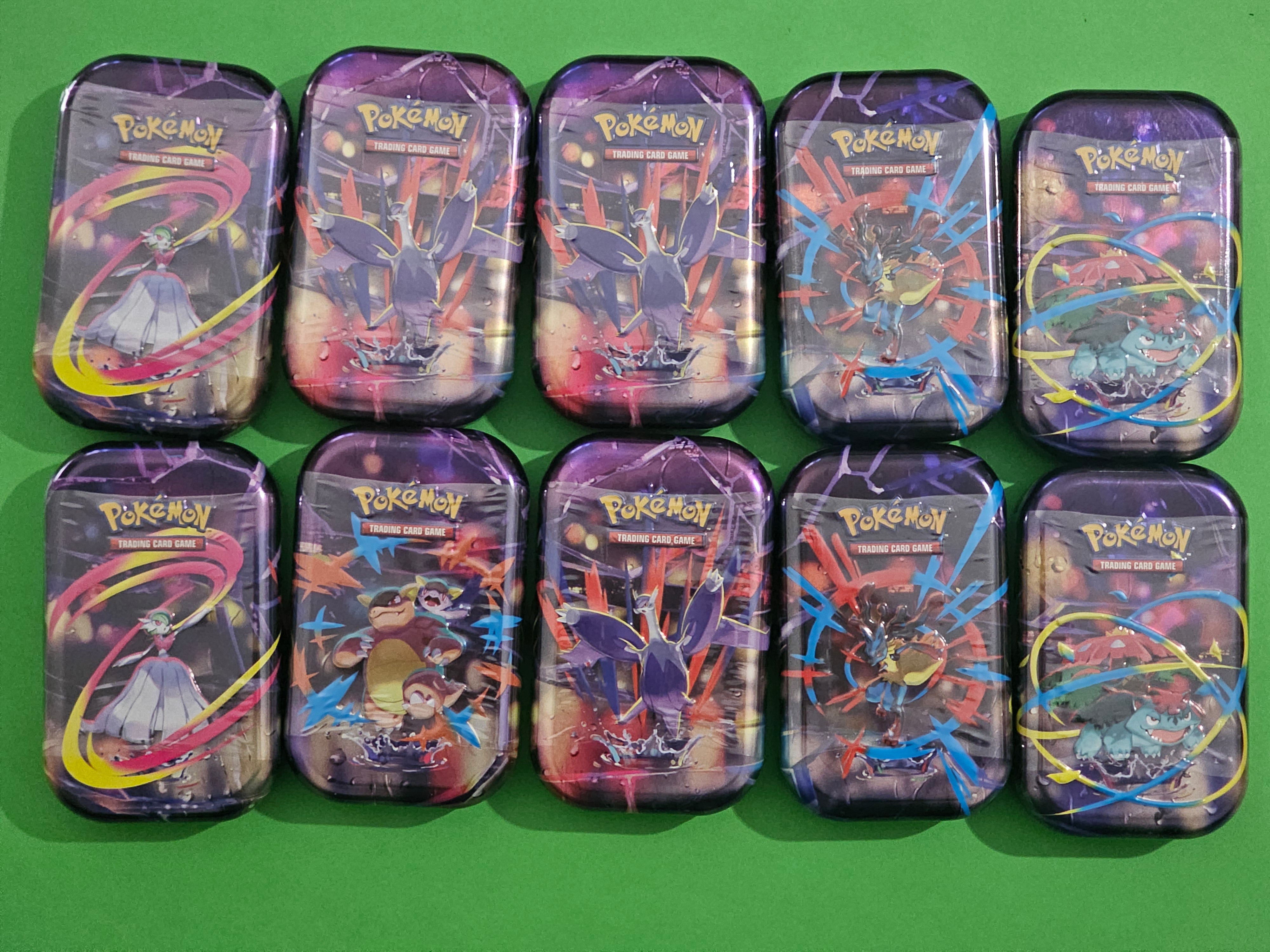 Pokemon Mega Heroes Mini Tin Display