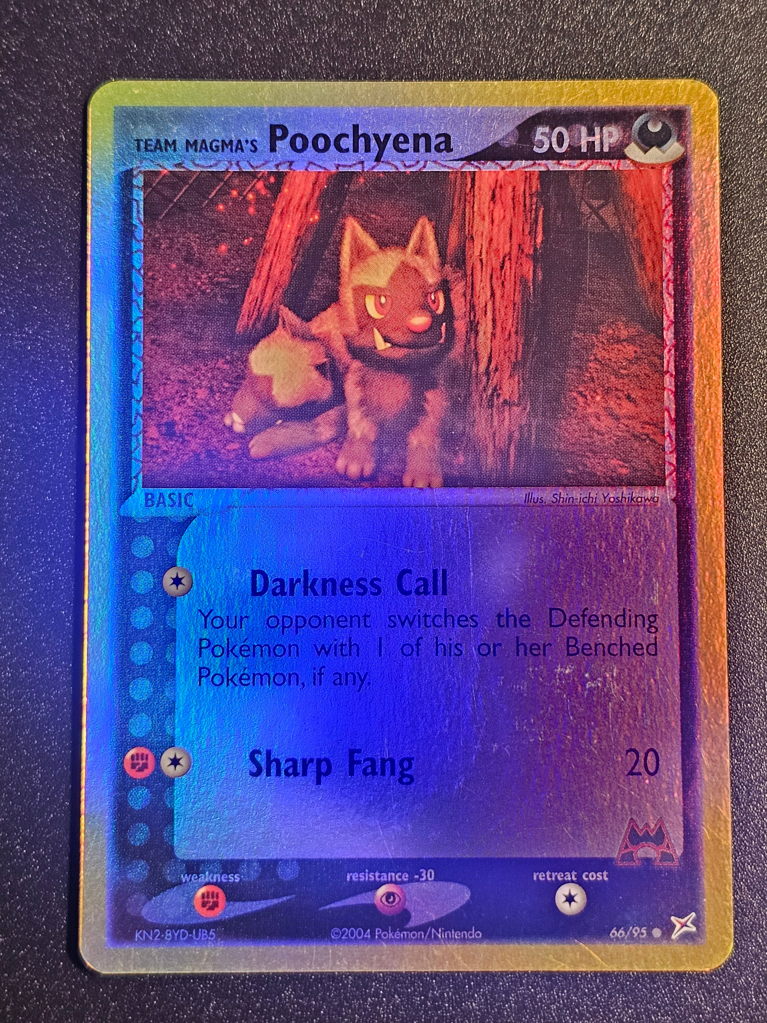 Pokemon TCG - Team Magma's Poochyena HOLO 66/95