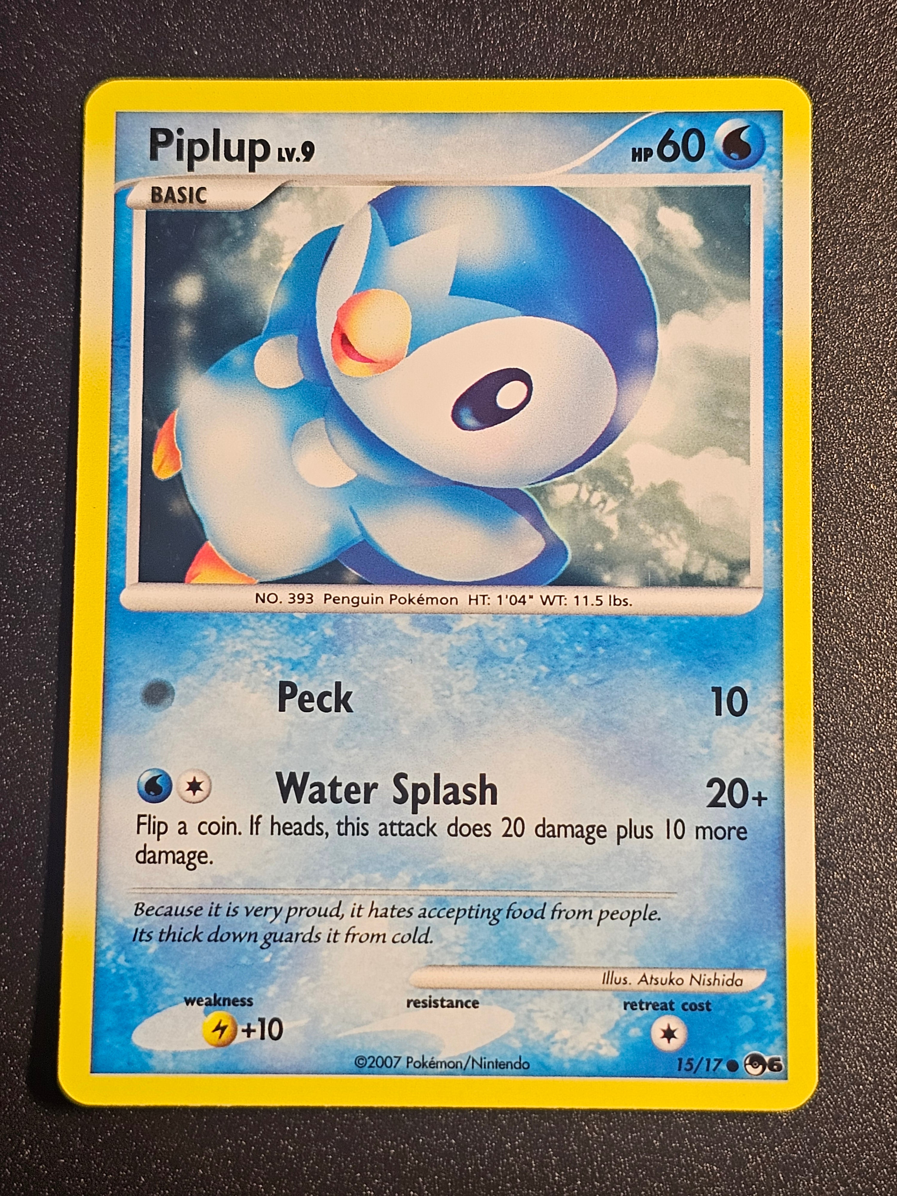Pokemon TCG - Piplup Chimchar Turtwig Pop Collection