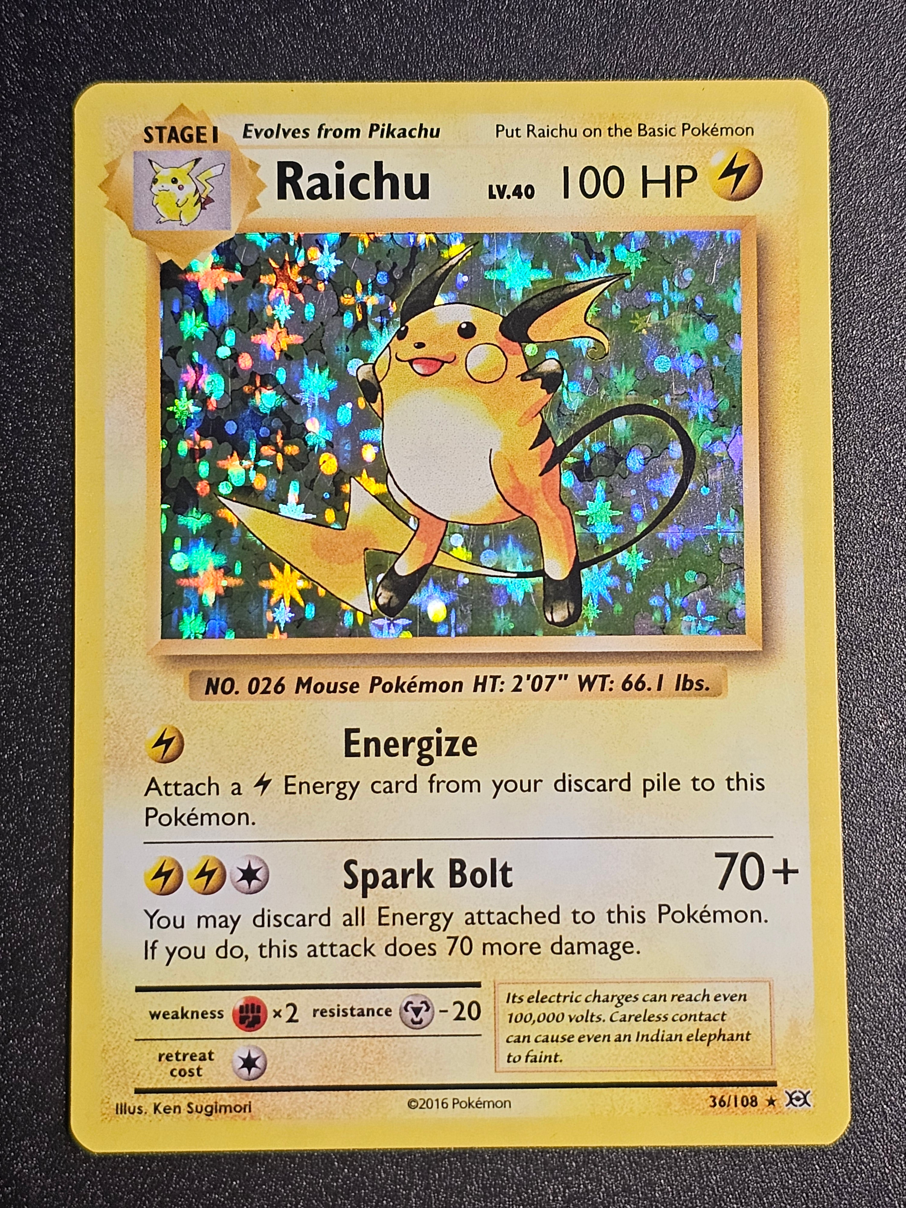 Pokemon TCG - Raichu 36/108 Evolutions