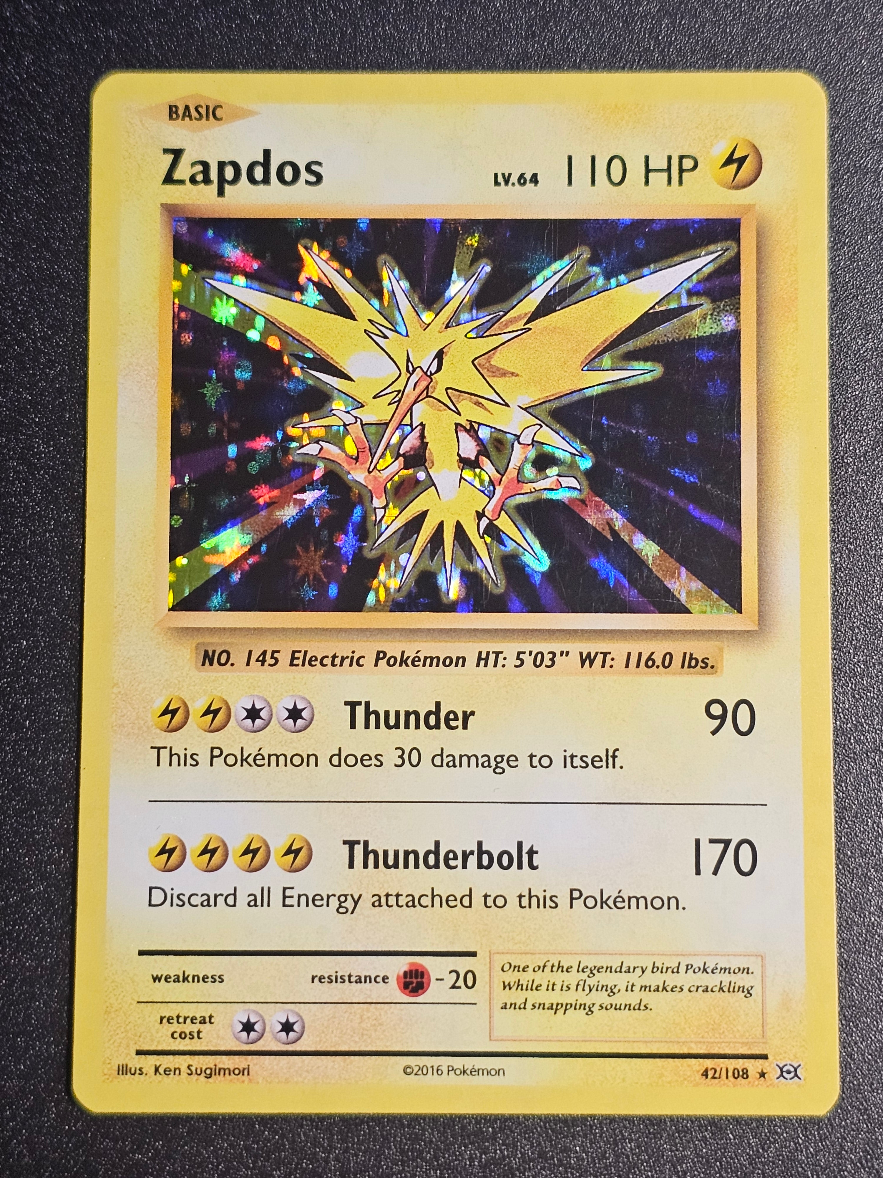 Pokemon TCG - Zapdos 42/108 Evolutions