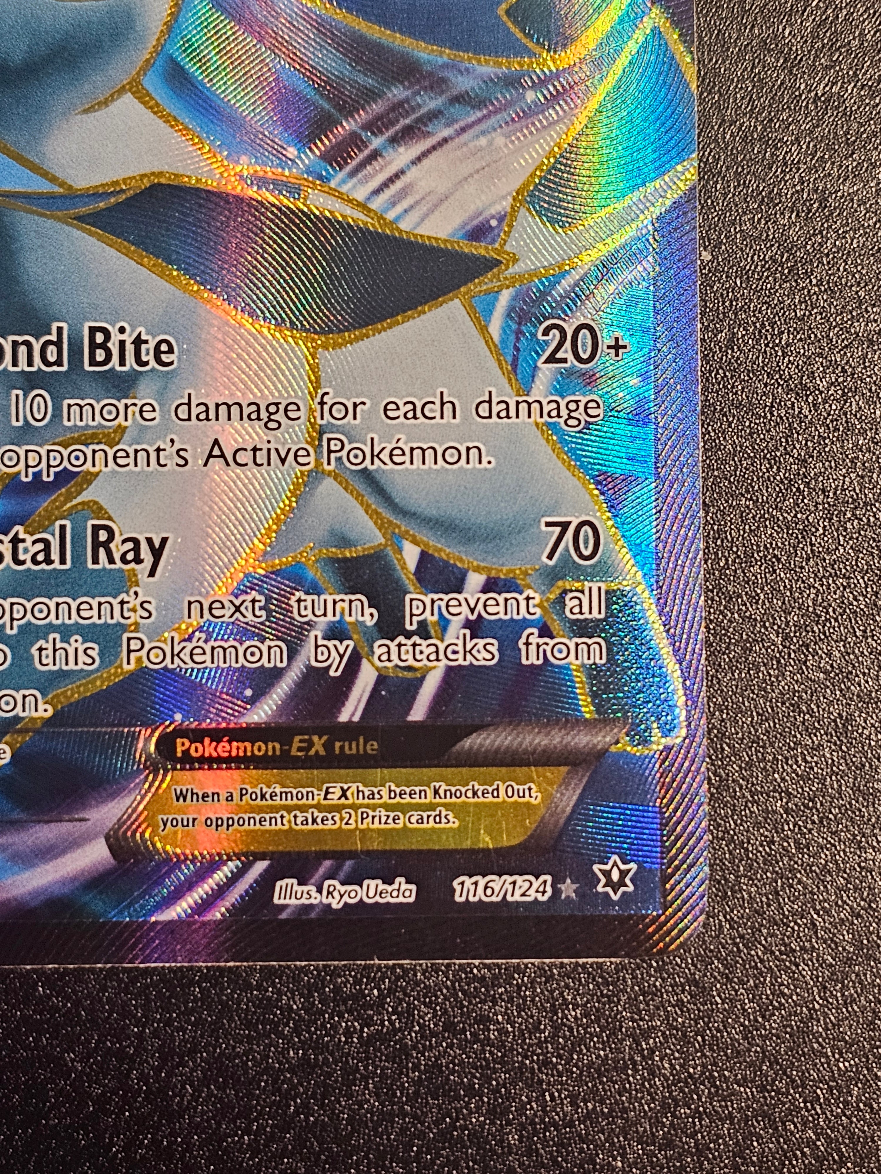 Pokemon TCG - Glaceon EX 116/124 Full Art Fates Collide