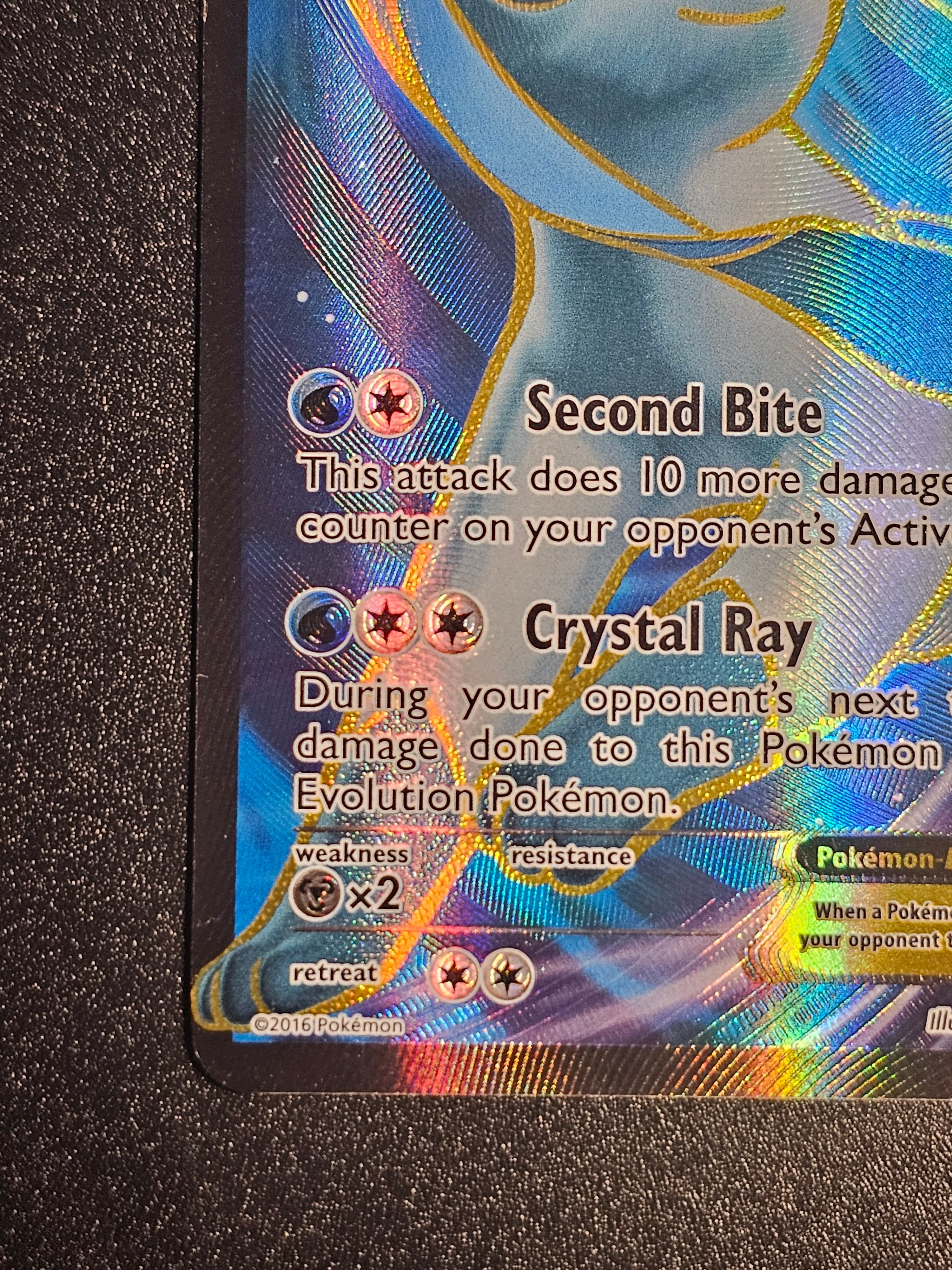 Pokemon TCG - Glaceon EX 116/124 Full Art Fates Collide