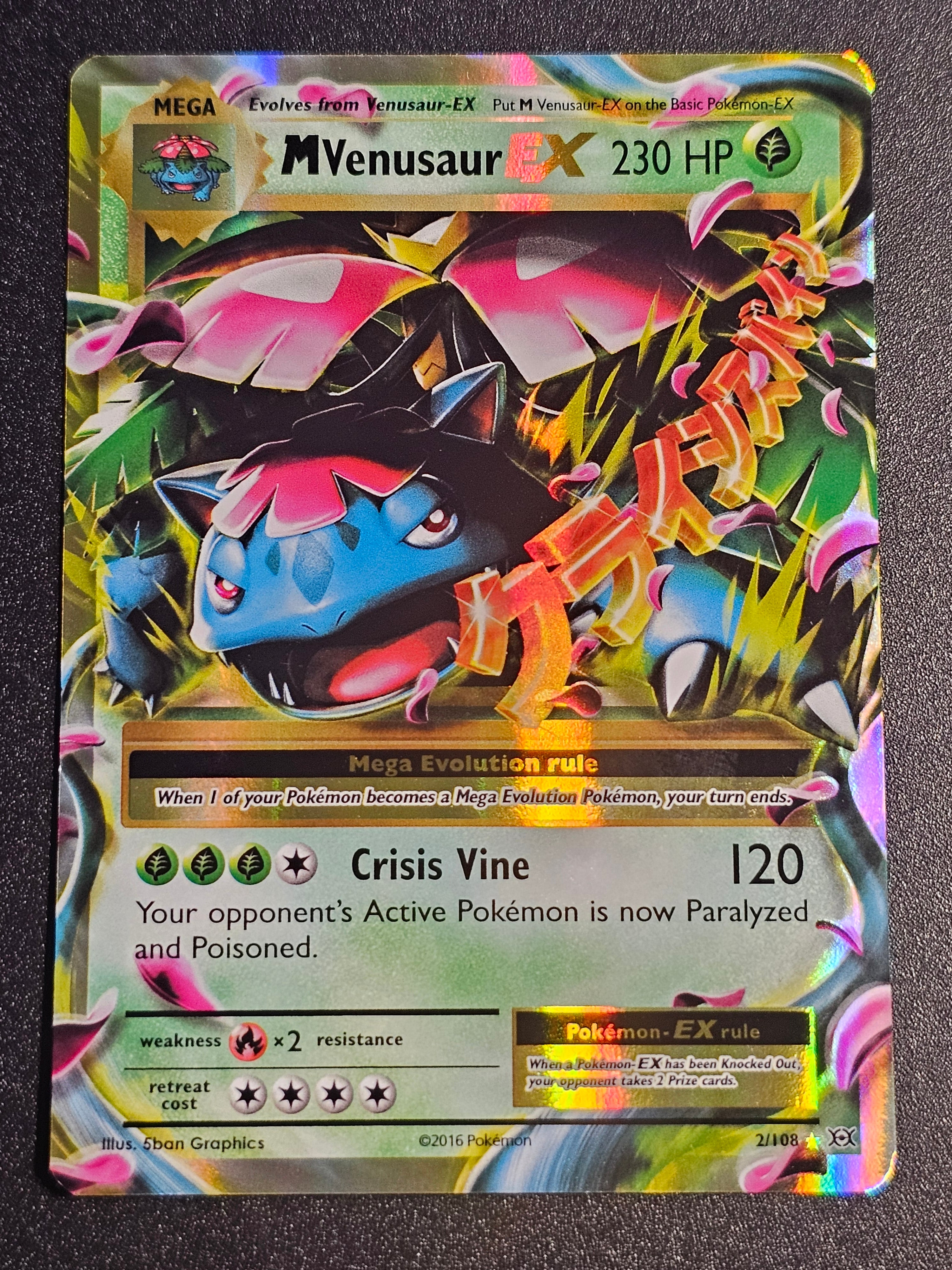 Pokemon TCG - Mega Venusaur EX 2/108 Evolutions