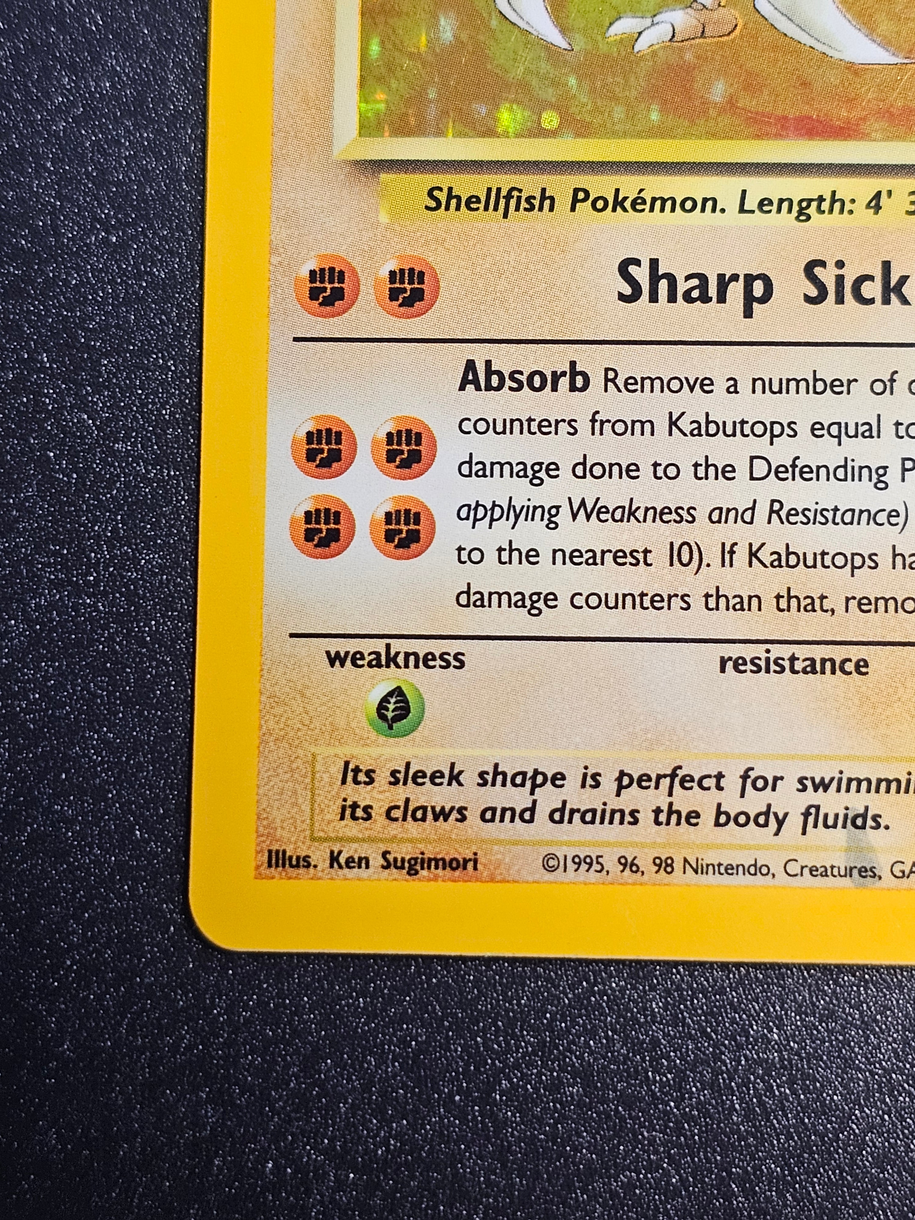 Pokemon TCG - Kabutops 9/62 Fossil WOTC HOLO