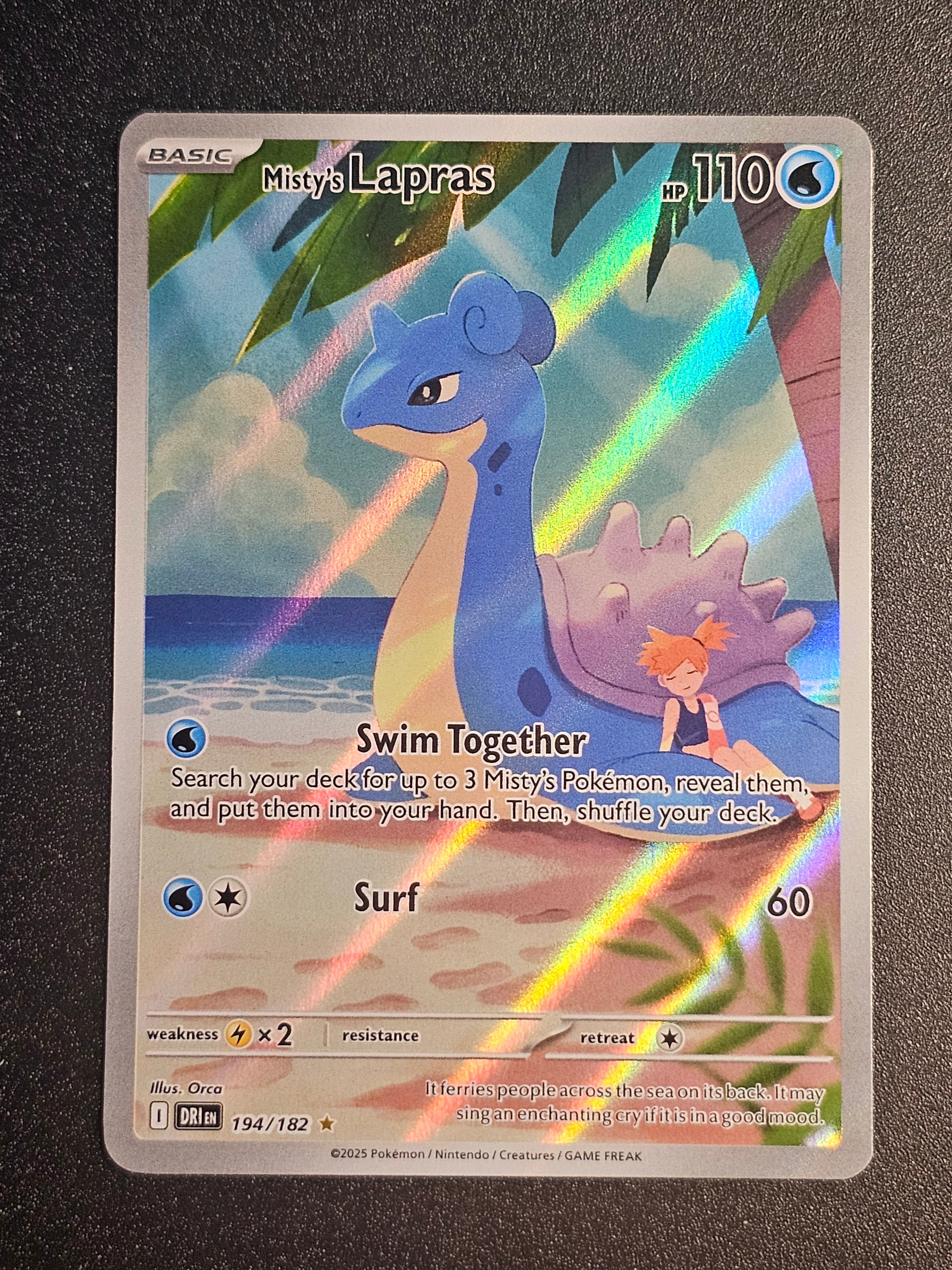 Pokemon TCG - Misty's Lapras 194/182 Destined Rivals