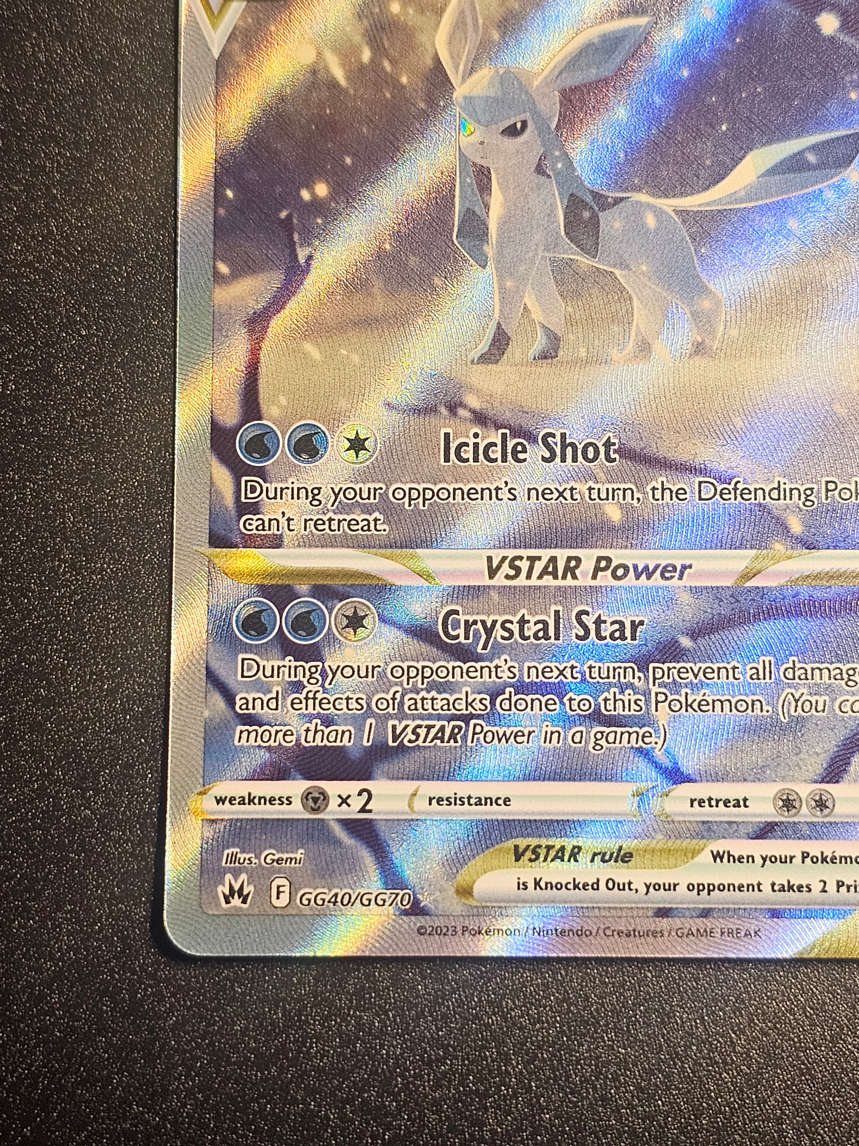 Pokemon TCG - Glaceon VSTAR GG40/GG70 Crown Zenith