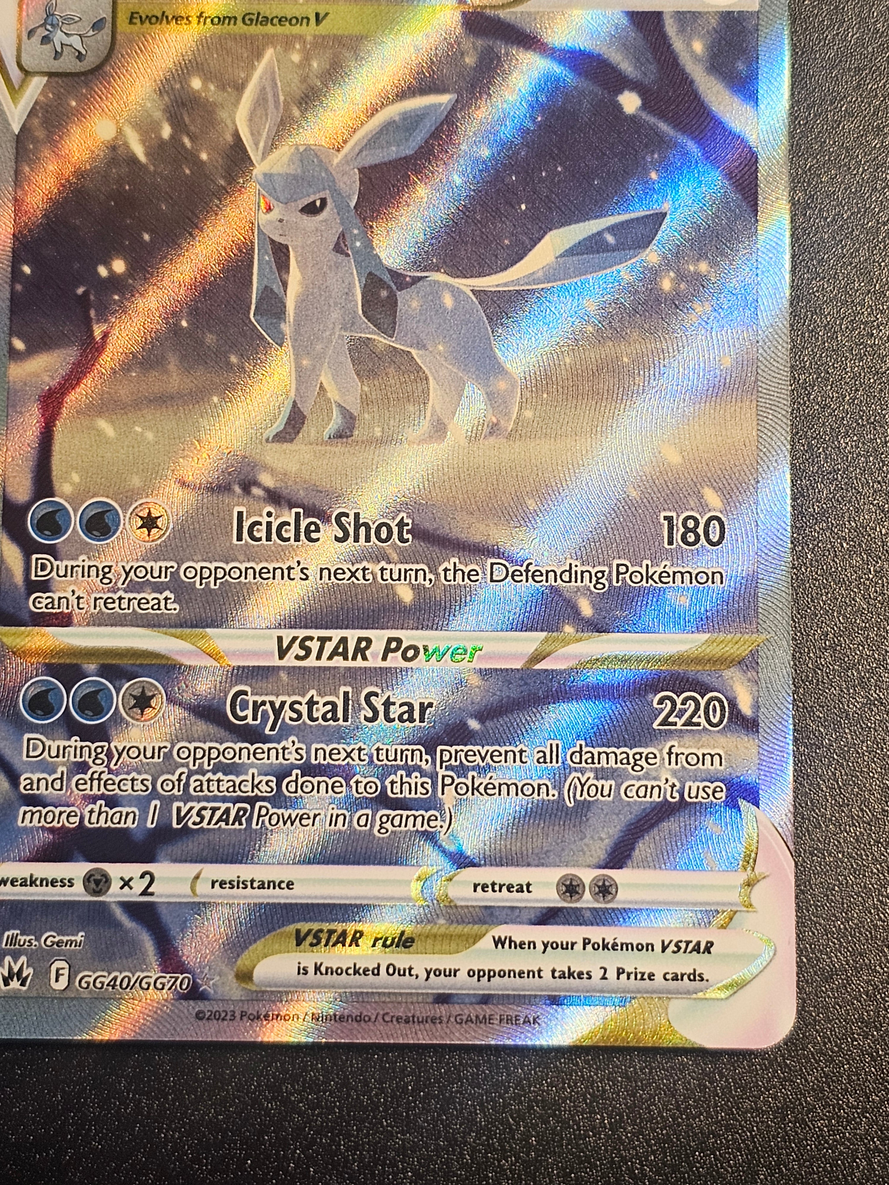 Pokemon TCG - Glaceon VSTAR GG40/GG70 Crown Zenith