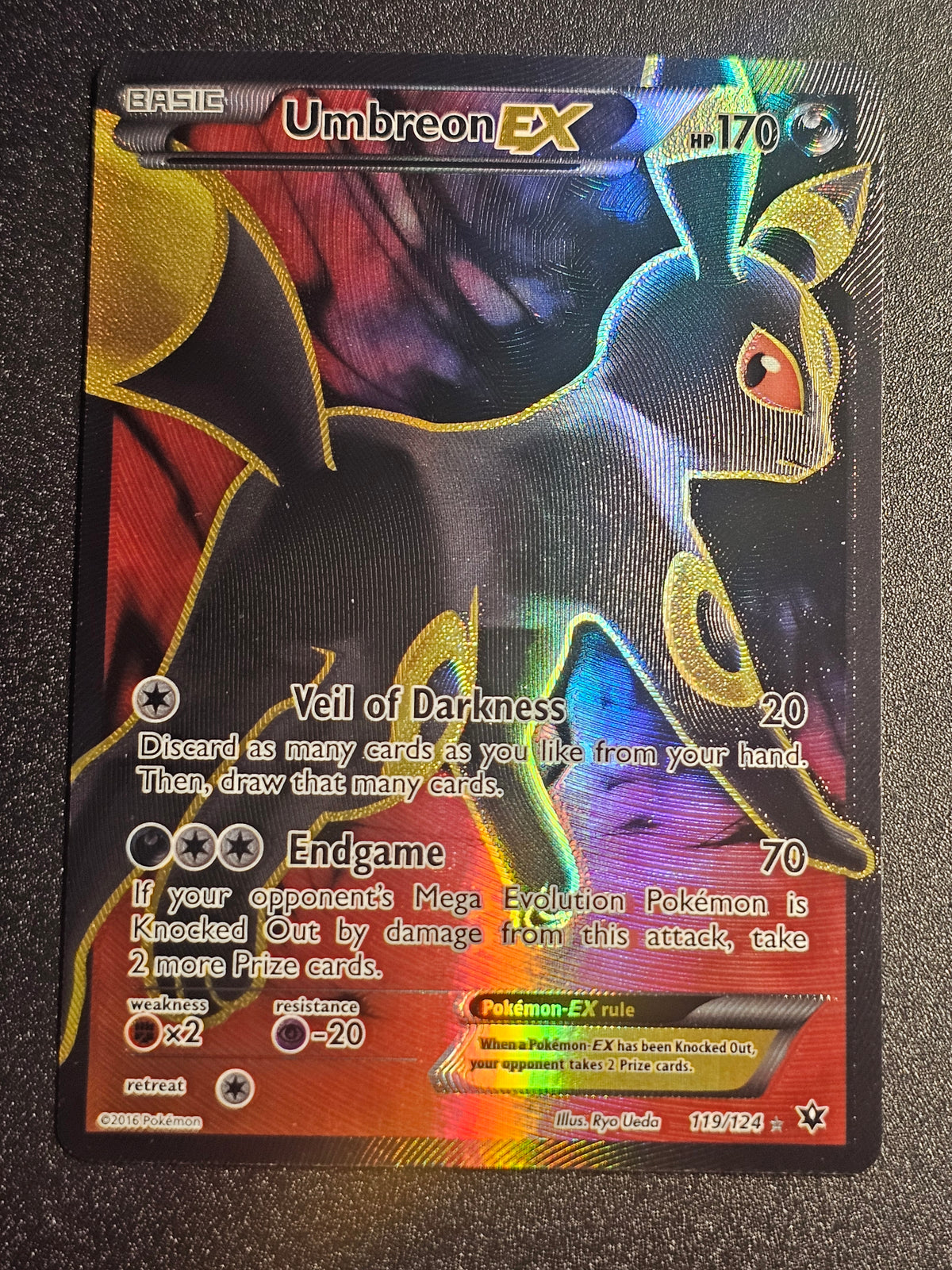 Pokemon TCG - Umbreon EX 119/124 Fates Collide