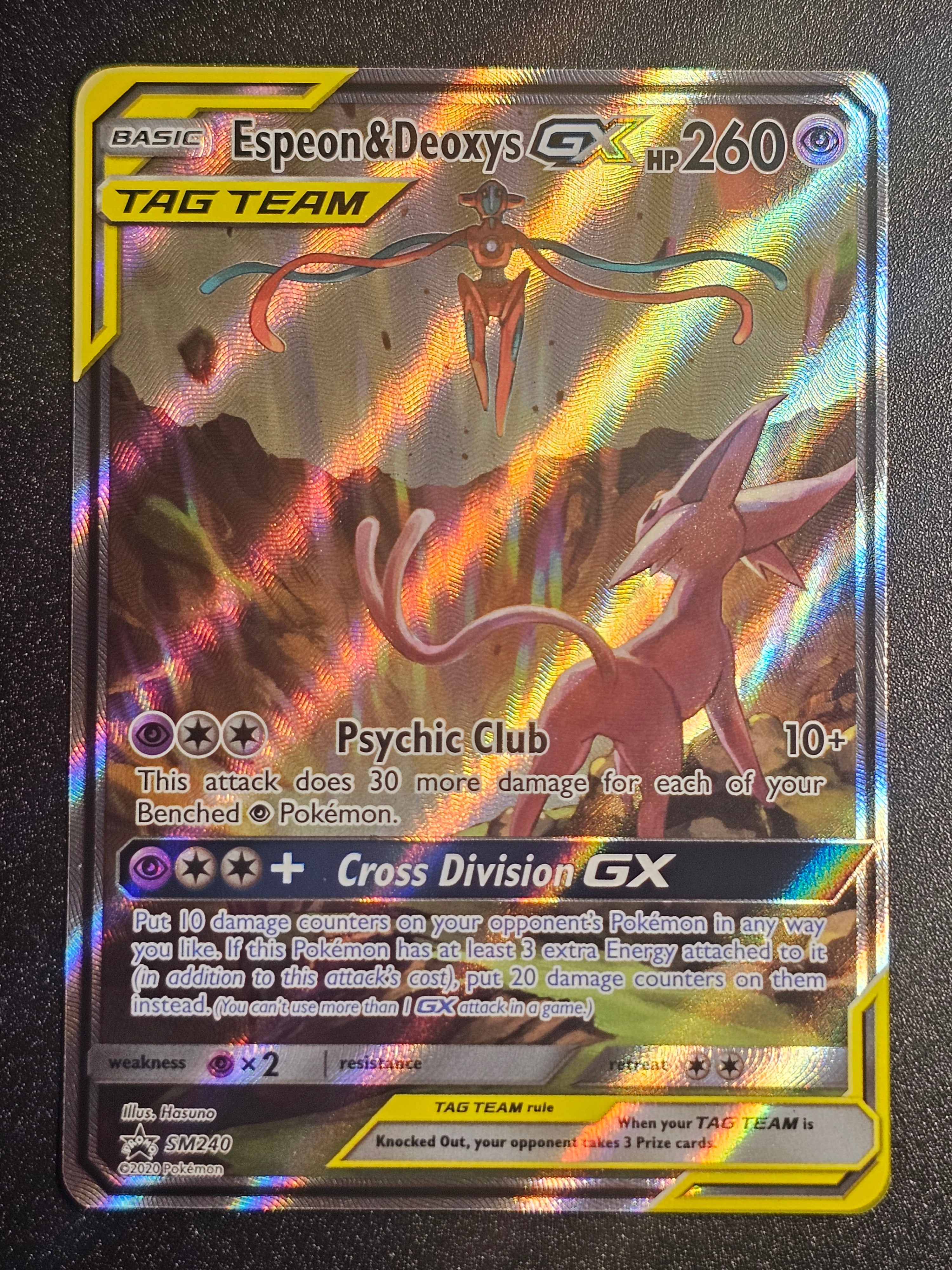 Pokemon TCG - Espeon & Deoxys GX SM240 Promo