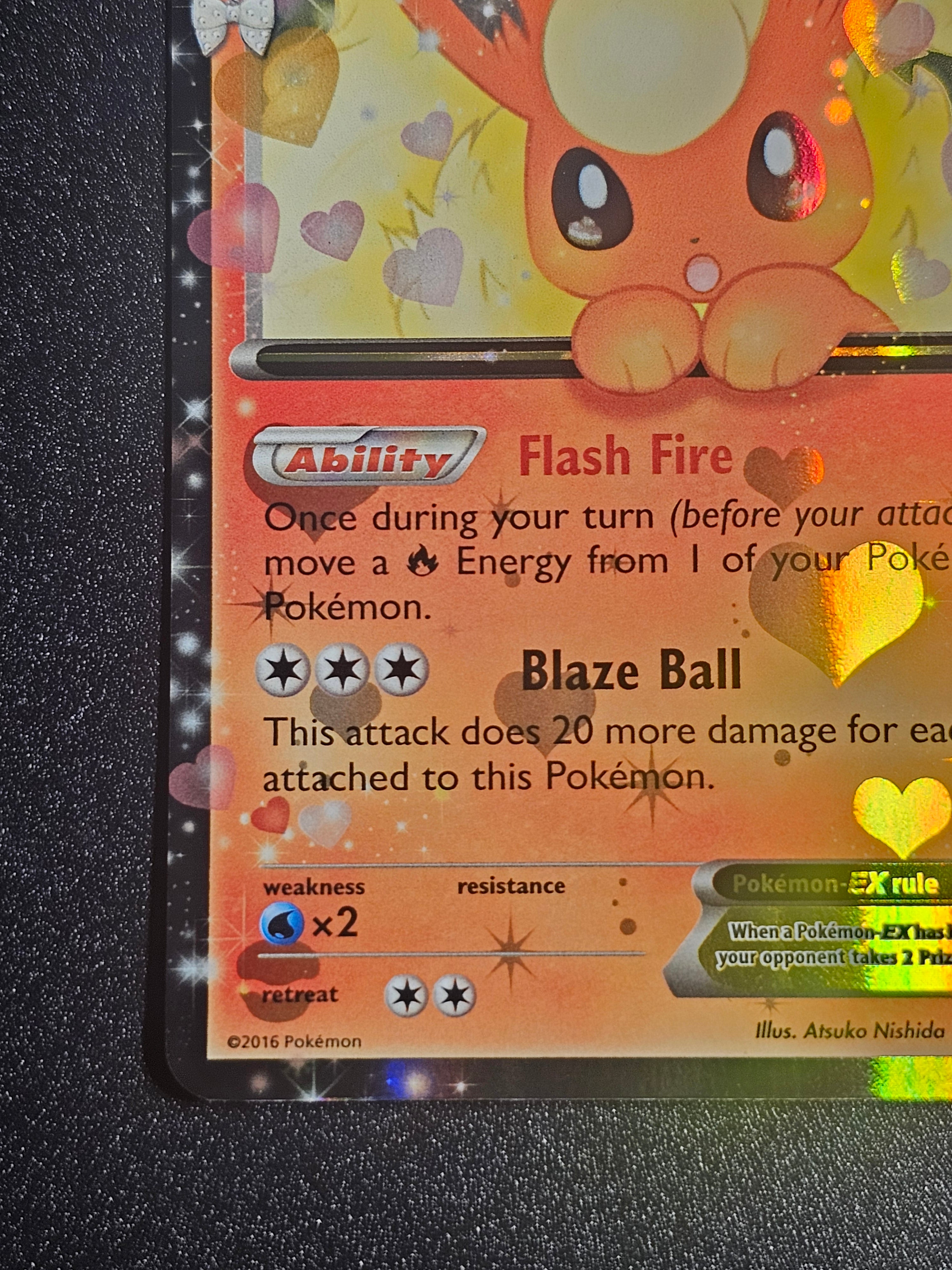 Pokemon TCG - Flareon EX RC6/RC32 Radiant Collection