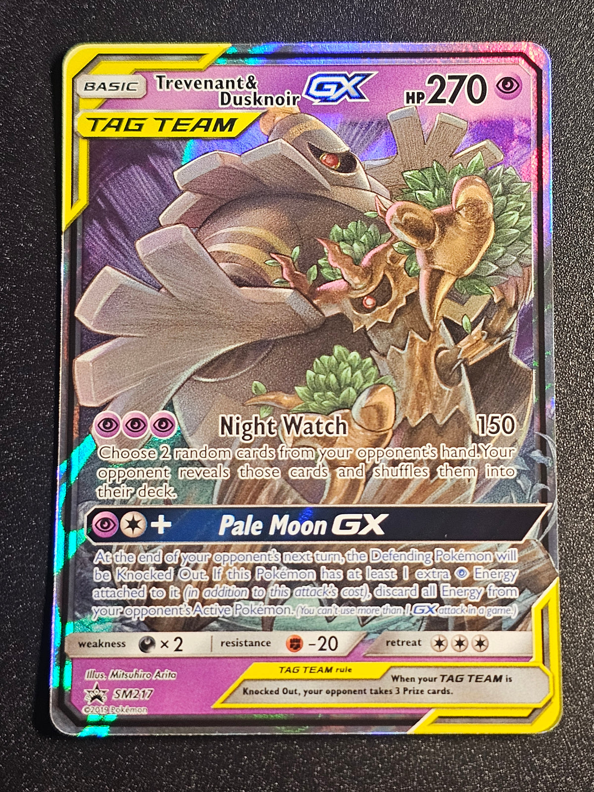 Pokemon TCG - Trevenant & Dusknoir GX SM217