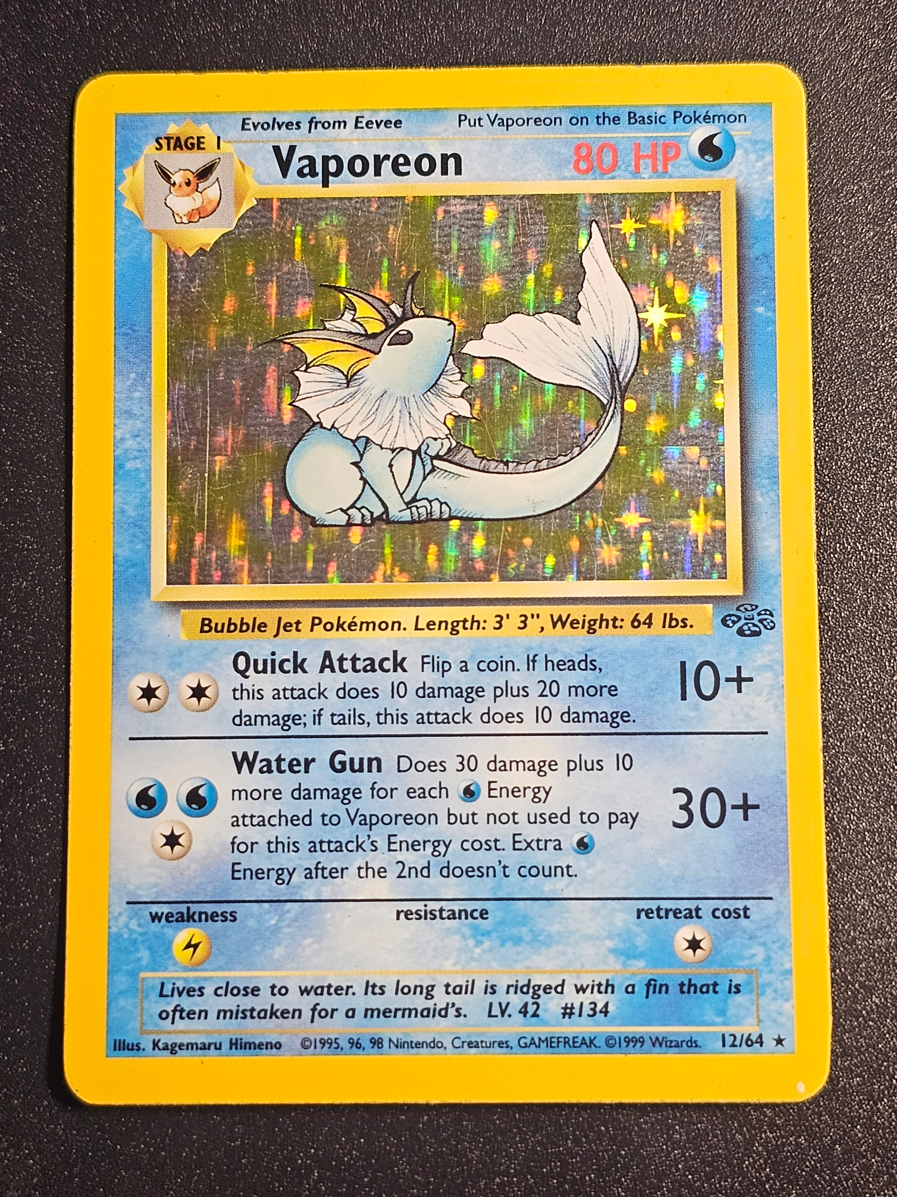 Pokemon TCG - Vaporeon 12/64 Jungle