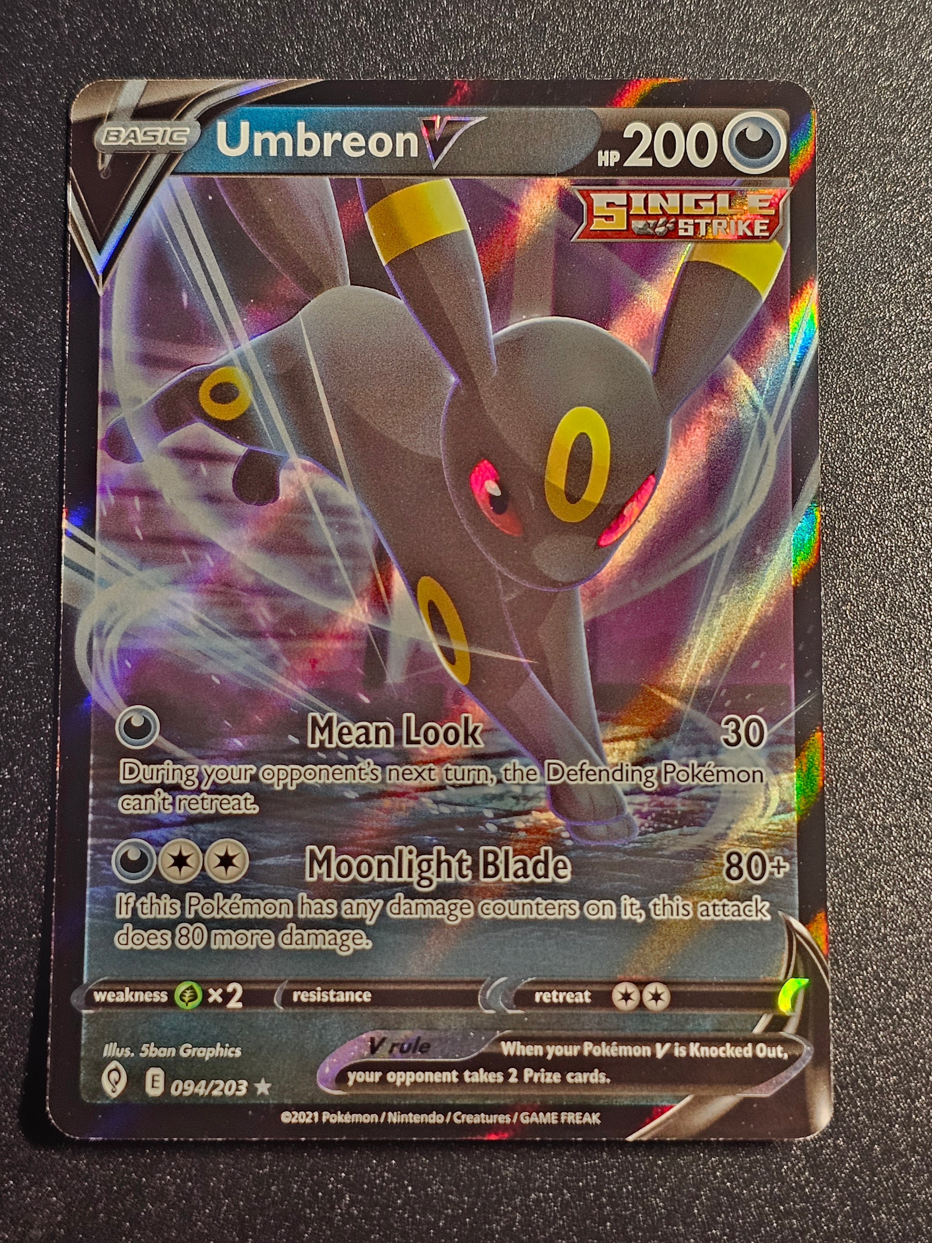 Pokemon TCG - Umbreon V 094/203 Evolving Skies