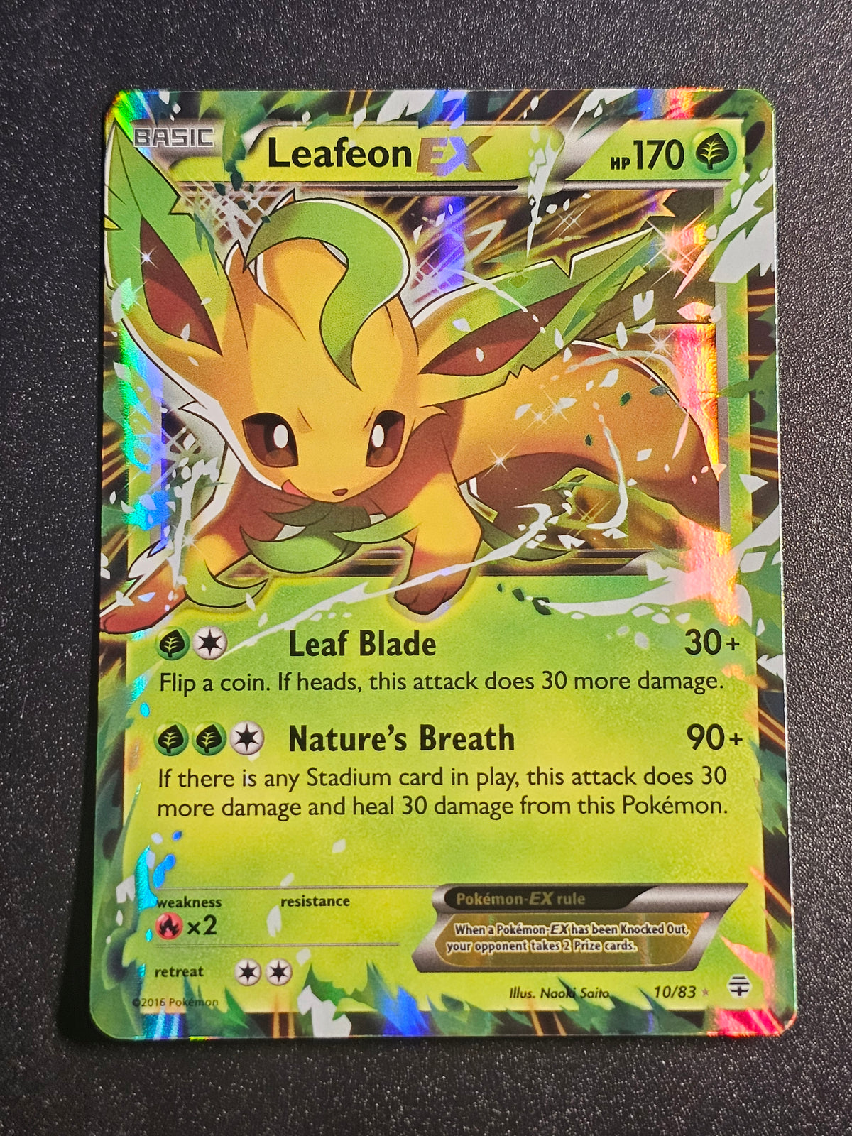 Pokemon TCG - Leafeon EX 10/83 Generations