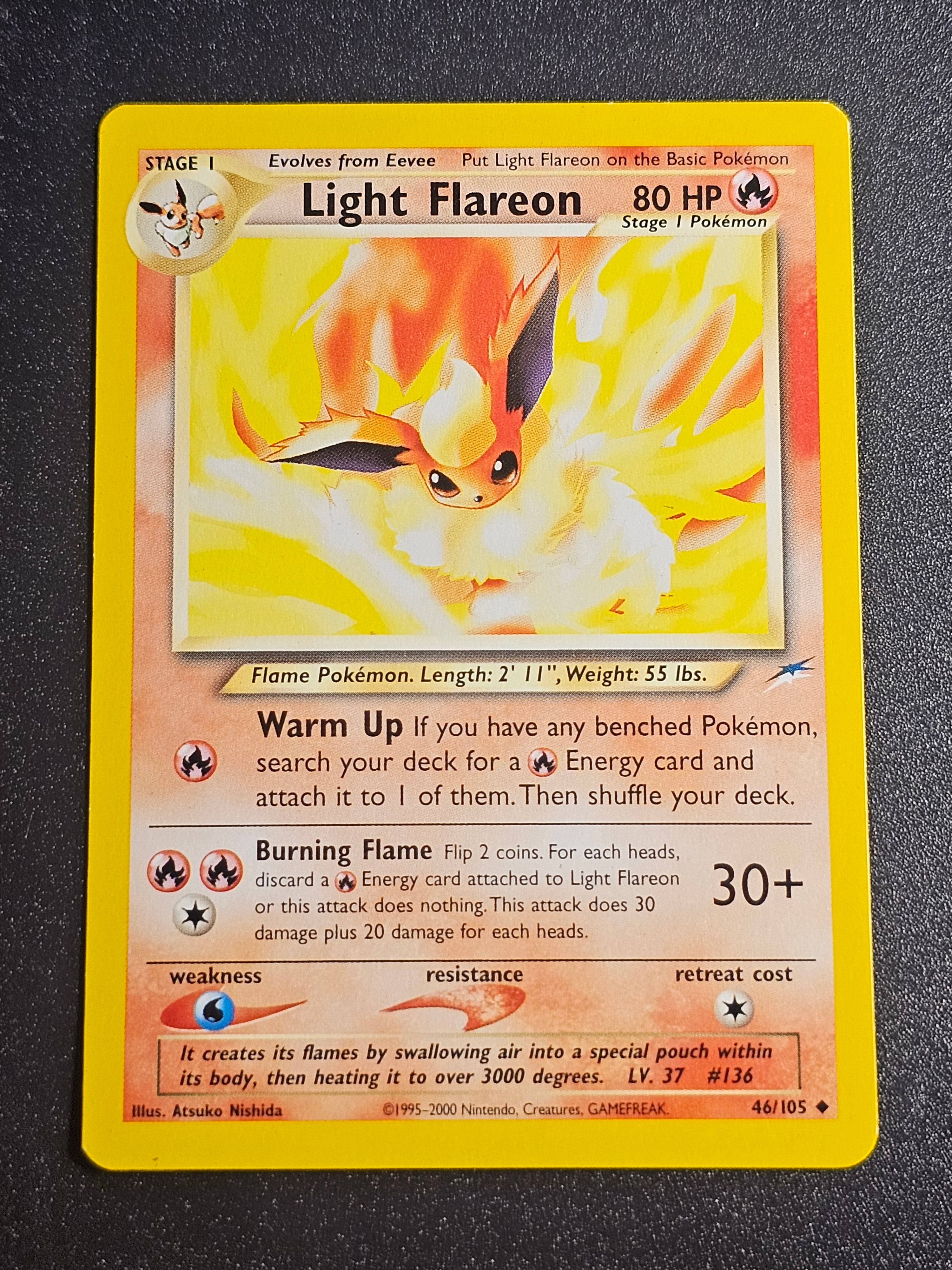 Pokemon TCG - Light Flareon 46/105 Neo Destiny