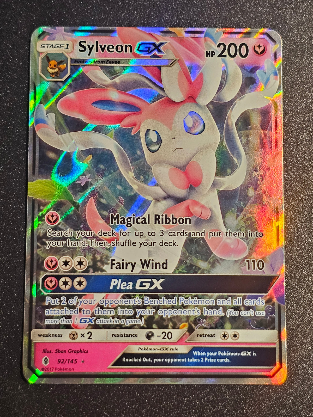 Pokemon TCG - Sylveon GX 92/145 Guardians Rising