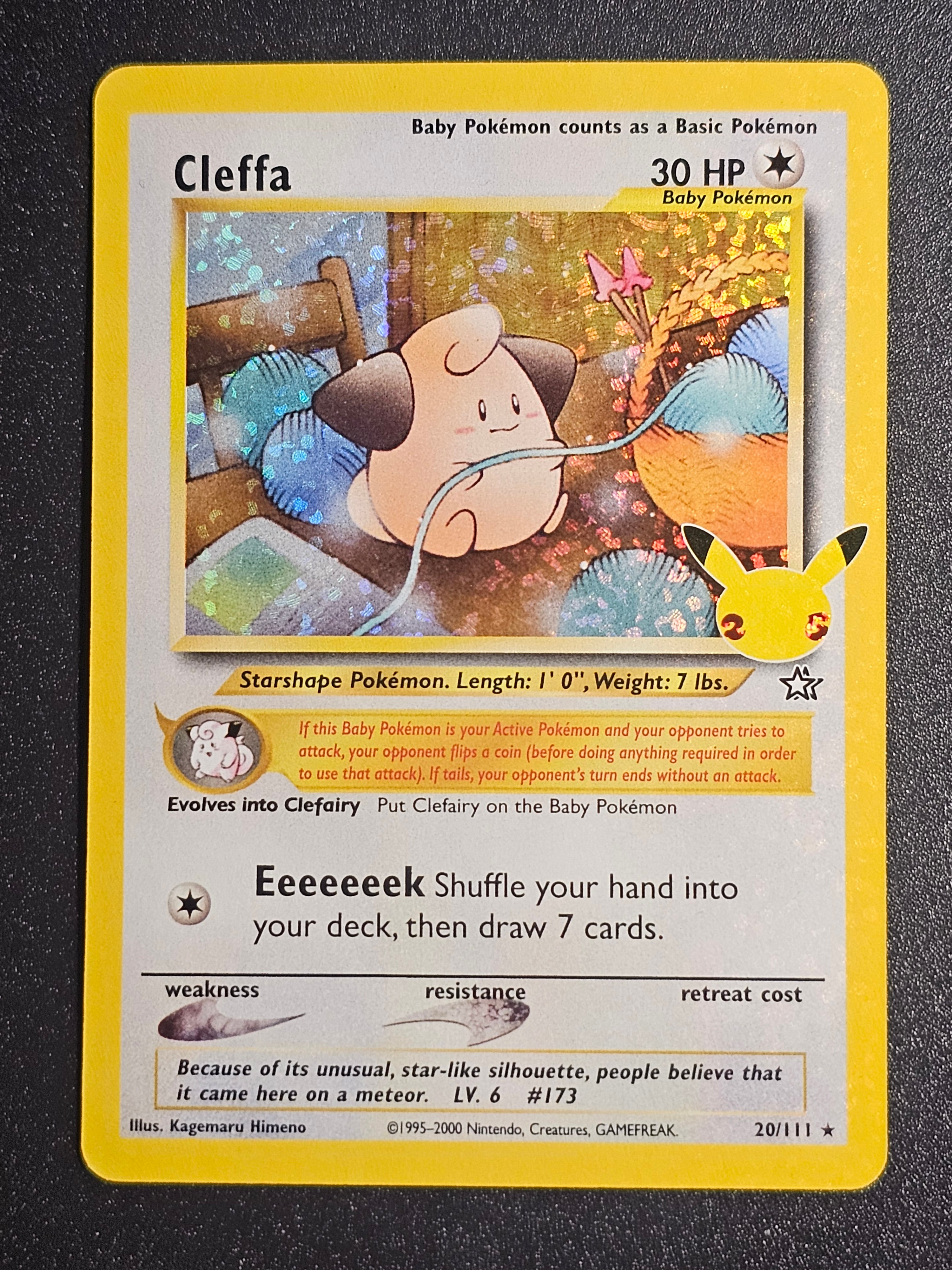 Pokemon TCG - Cleffa 20/111 25th Anniversary Edition