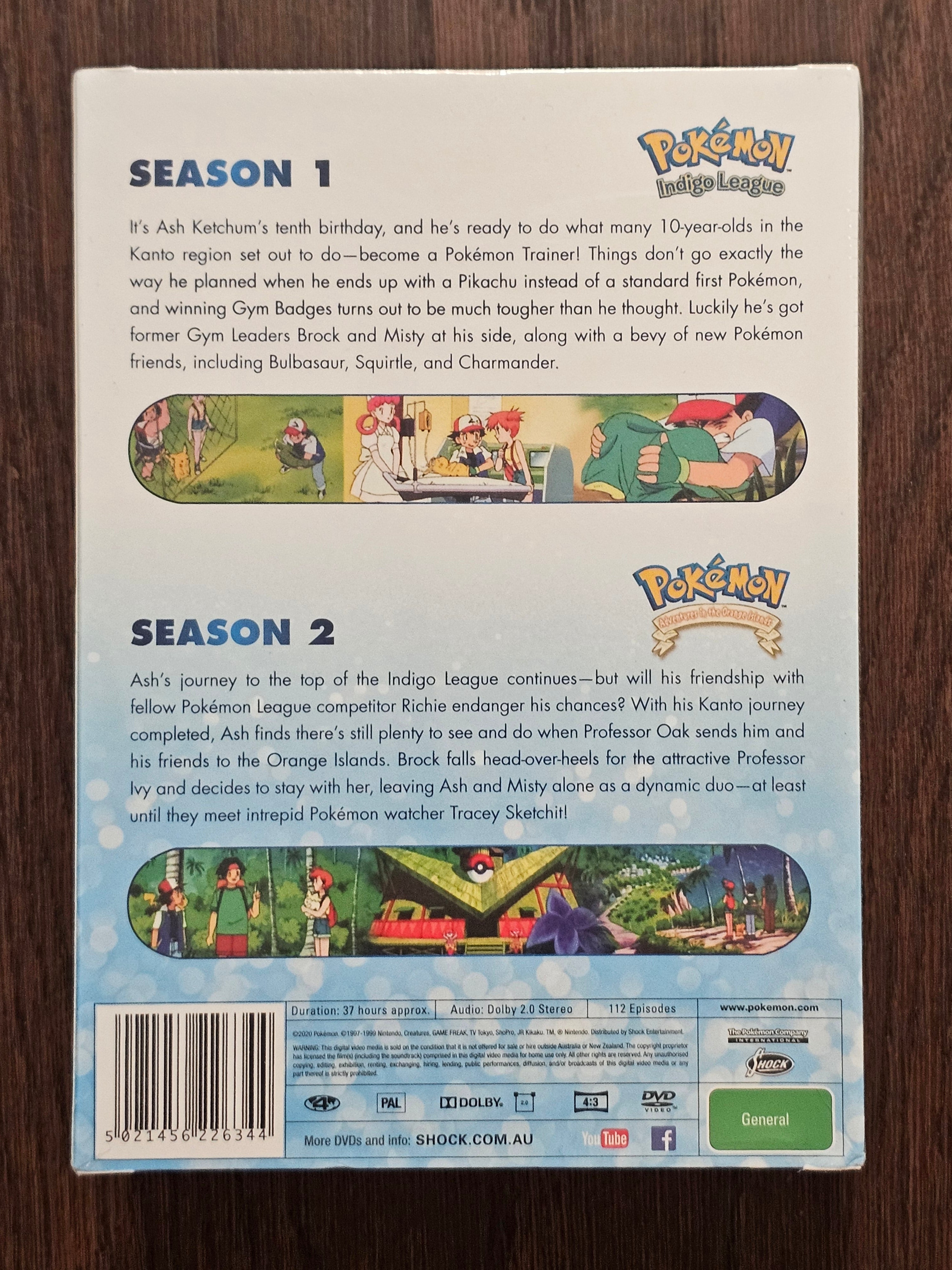 Pokemon The Series The Beginning DVD Seasons 1 & 2