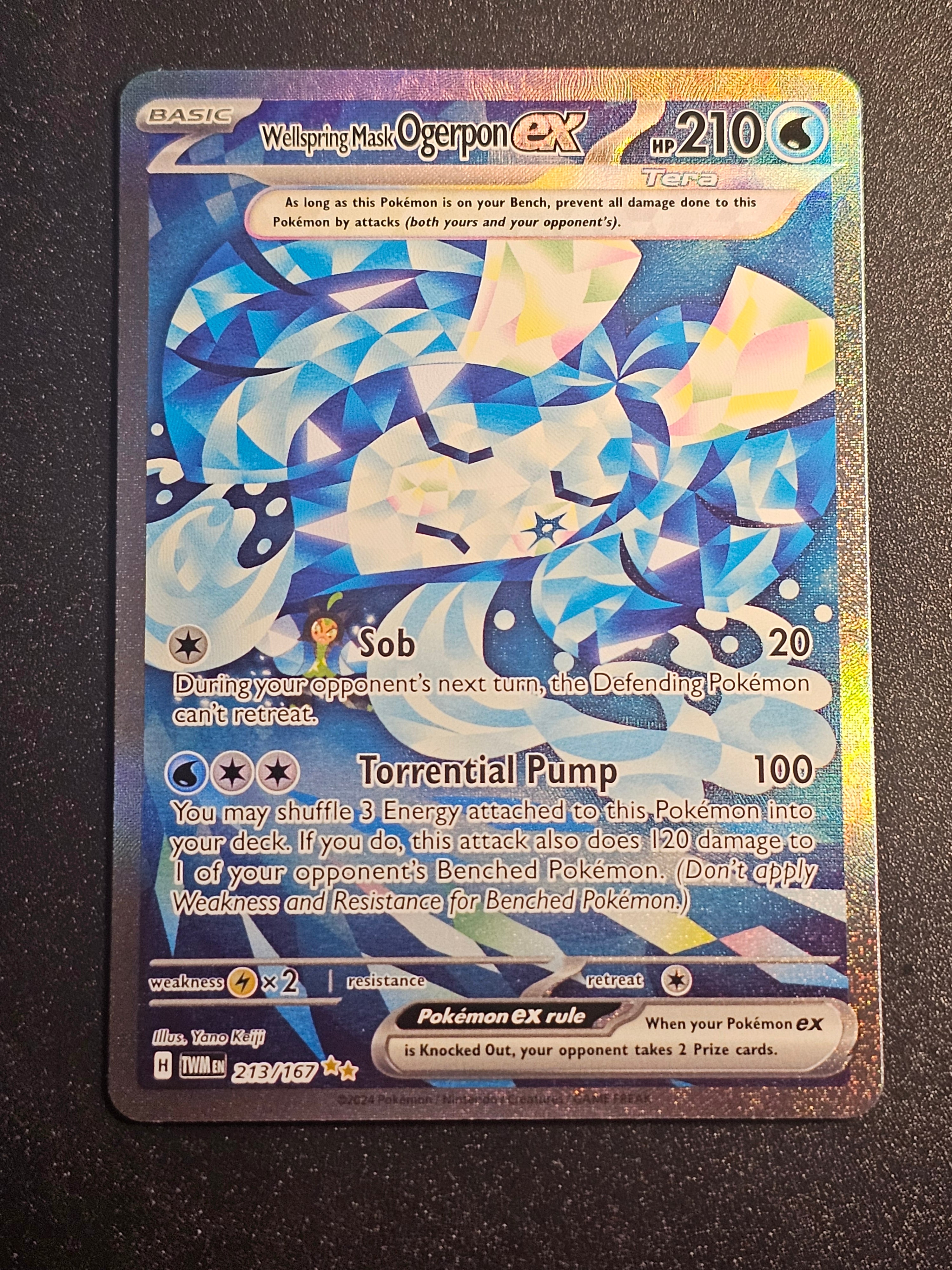 Pokemon TCG - Wellspring Mask Ogerpon EX 213/167 Twilight Masquerade