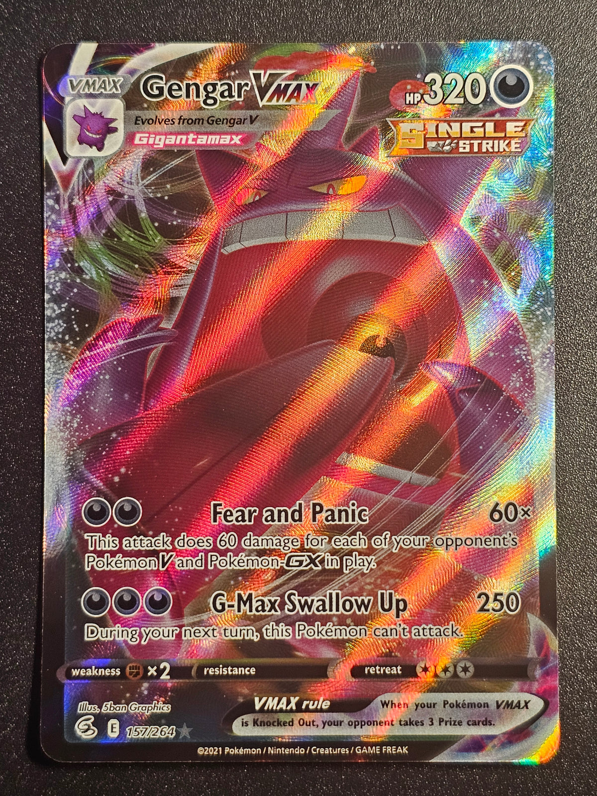 Pokemon TCG - Gengar VMAX 157/264 Fusion Strike