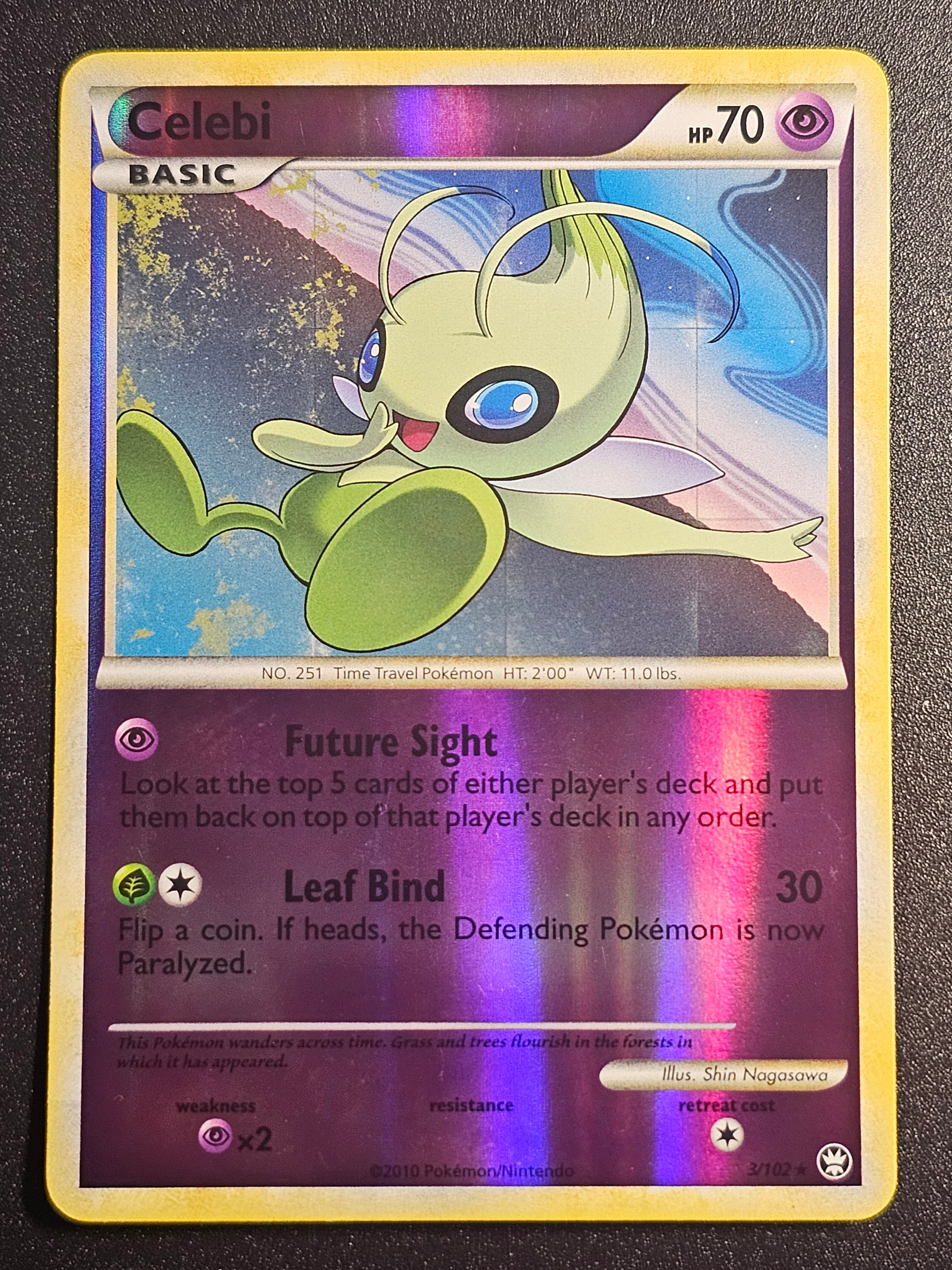 Pokemon TCG - Celebi 3/102 Reverse Holo Triumphant