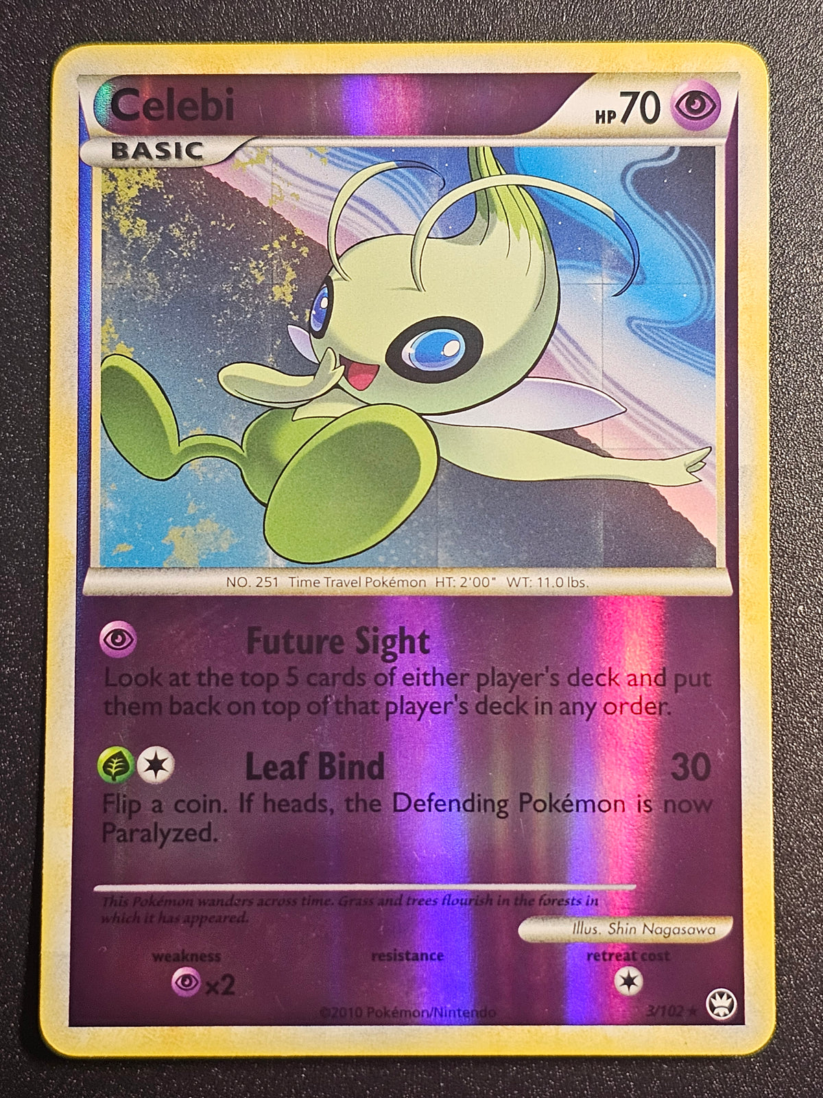 Pokemon TCG - Celebi 3/102 Reverse Holo Triumphant