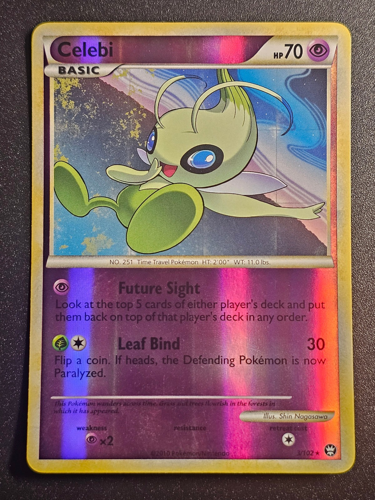 Pokemon TCG - Celebi 3/102 Reverse Holo Triumphant