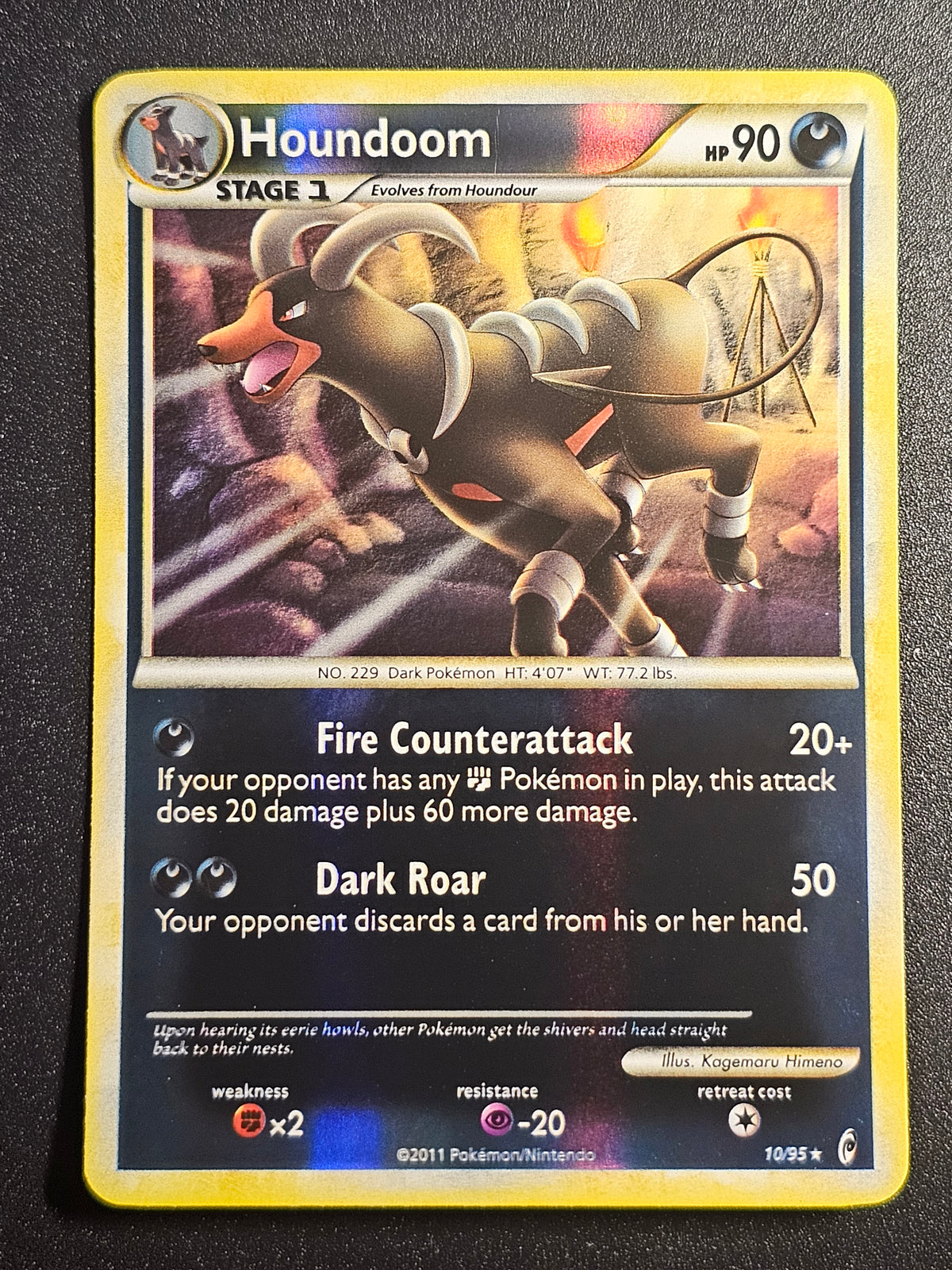 Pokemon TCG - Houndoom 10/25 Reverse Holo Call of Legends