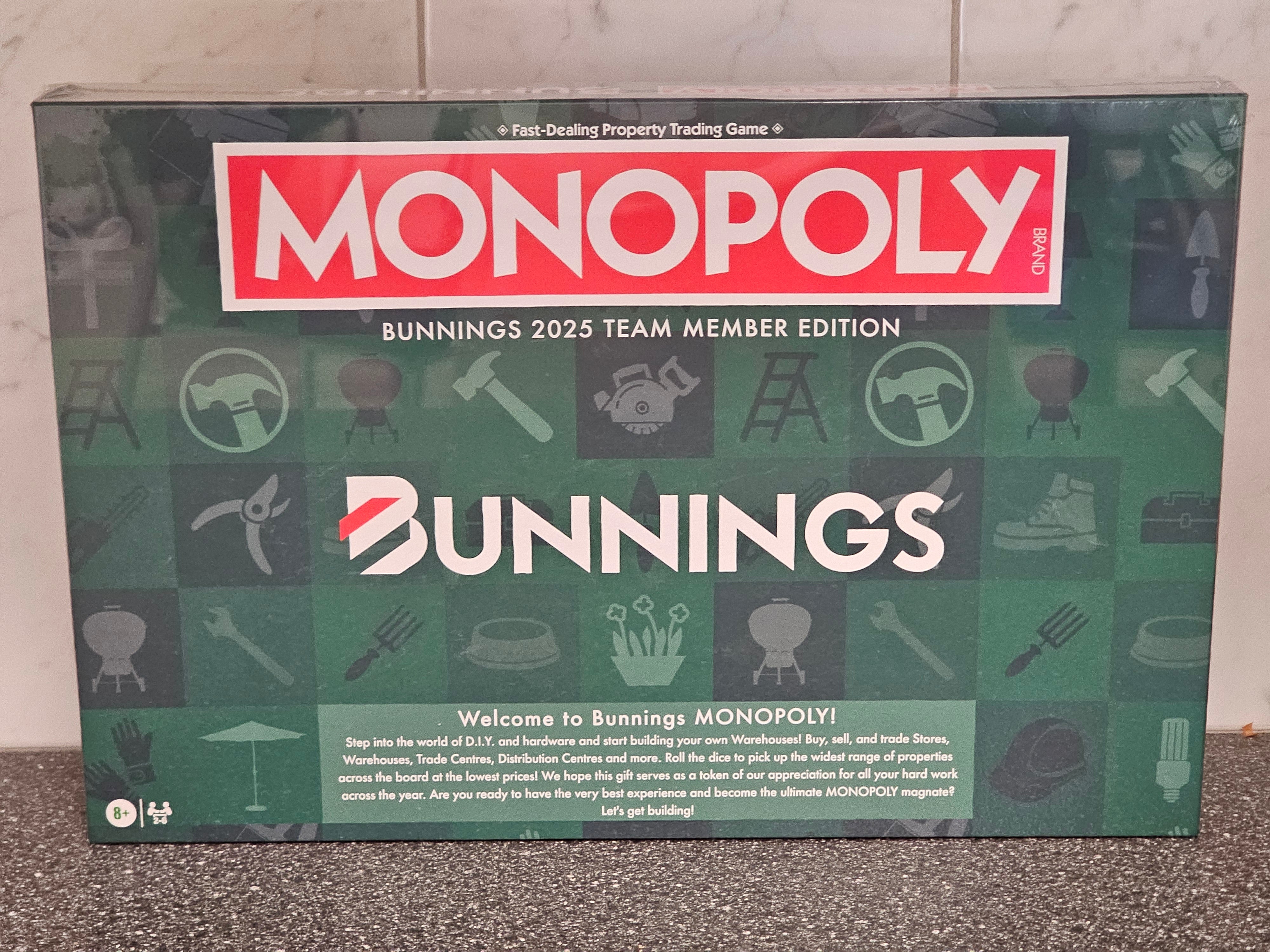 Monopoly Bunnings 2025 Team Member Edition