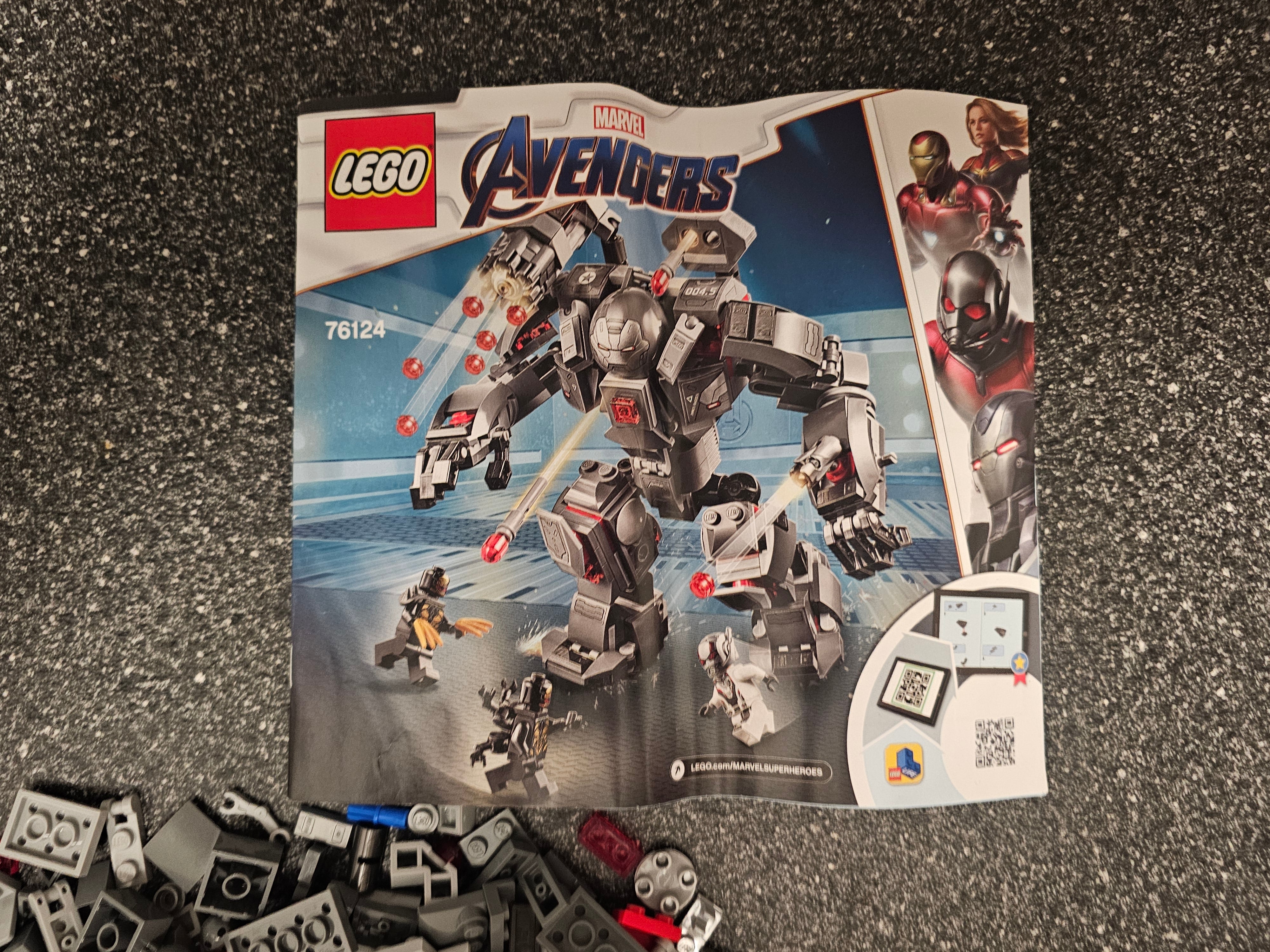LEGO Marvel Avengers 76124 War Machine Buster Complete