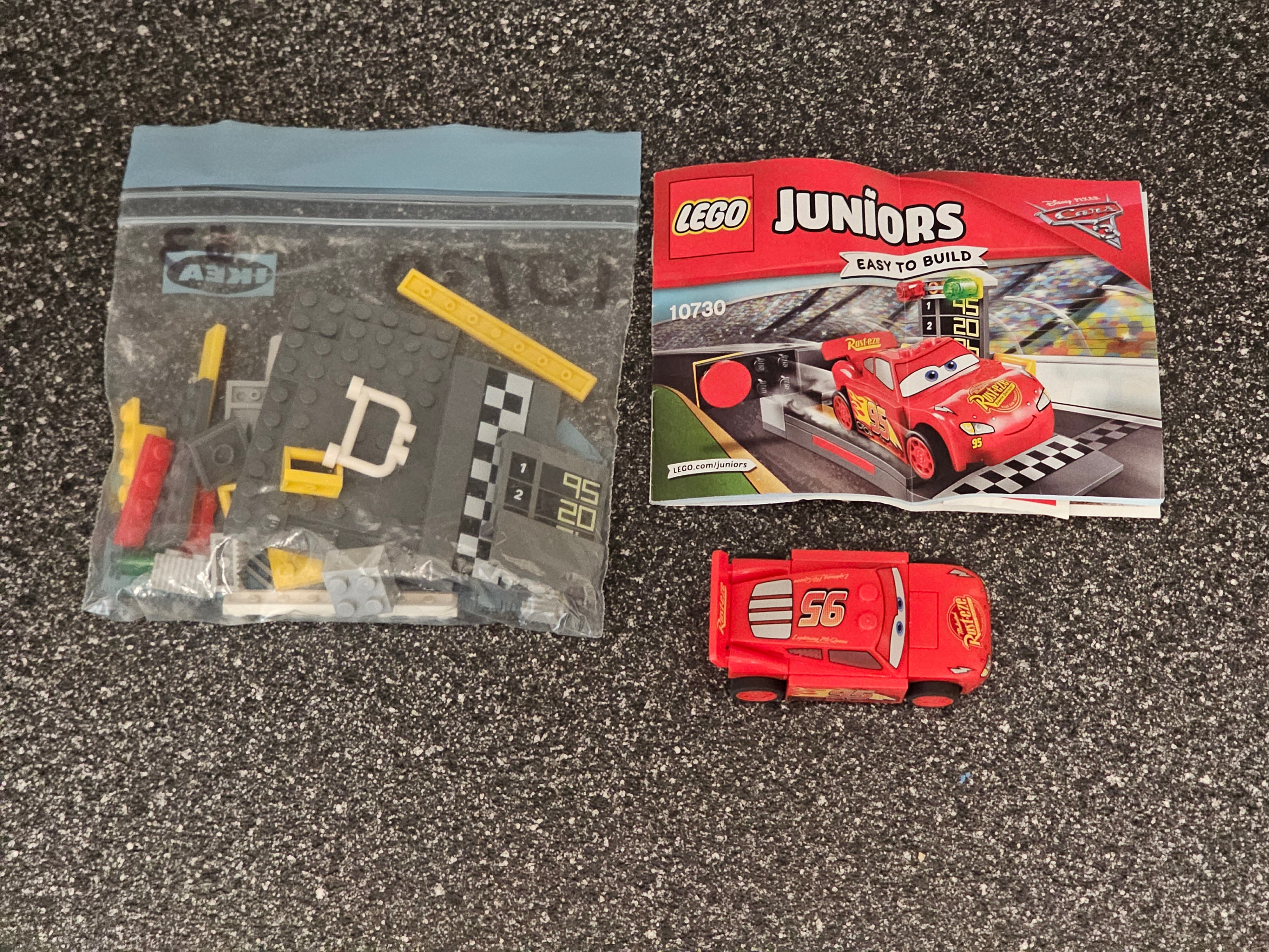 LEGO Juniors 10730 Lightning Mcqueen Speed Launcher Complete