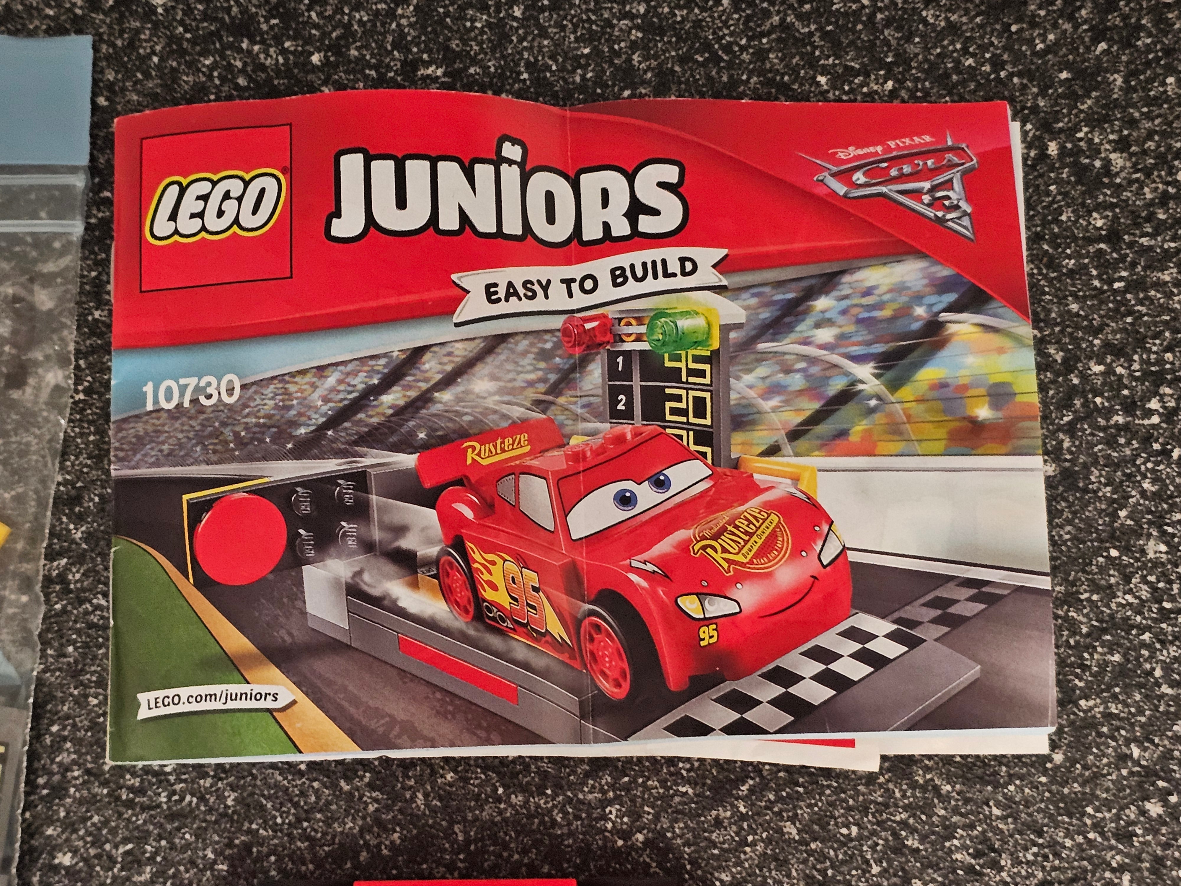 LEGO Juniors 10730 Lightning Mcqueen Speed Launcher Complete
