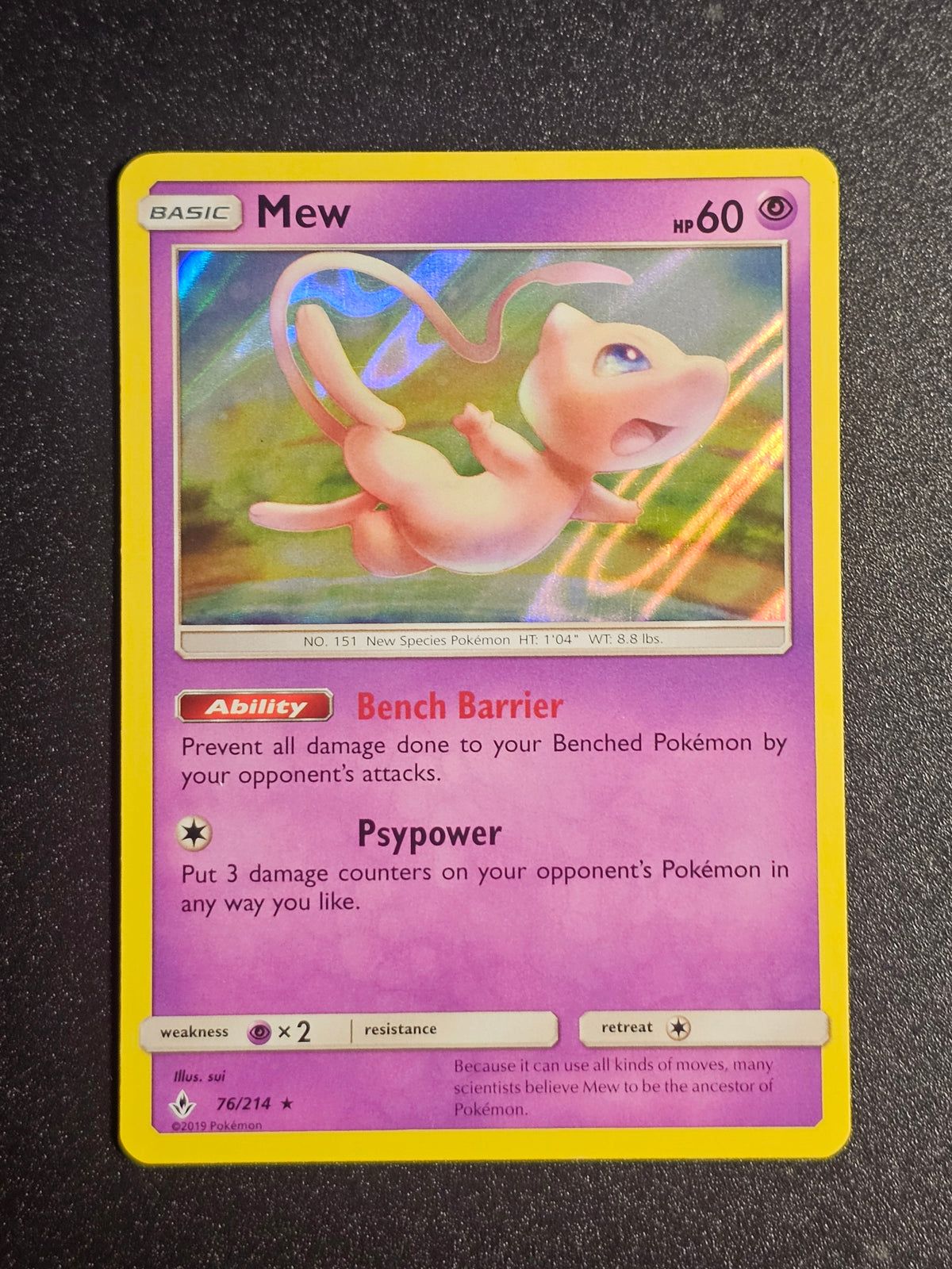Pokemon TCG - Mew 76/214 Holo Unbroken Bonds