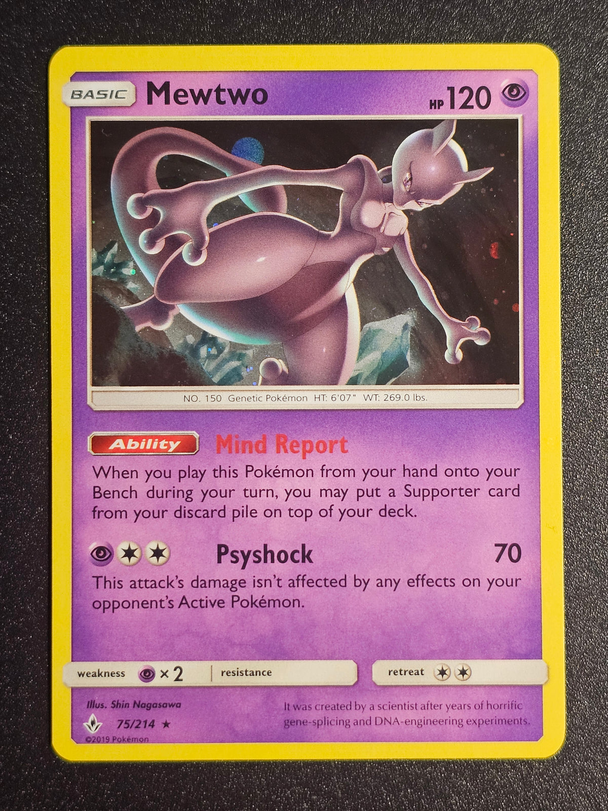 Pokemon TCG - Mewtwo 75/214 Holo Unbroken Bonds