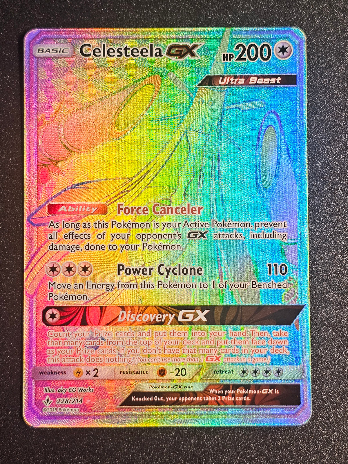 Pokemon TCG - Celesteela GX 228/214 Unbroken Bonds