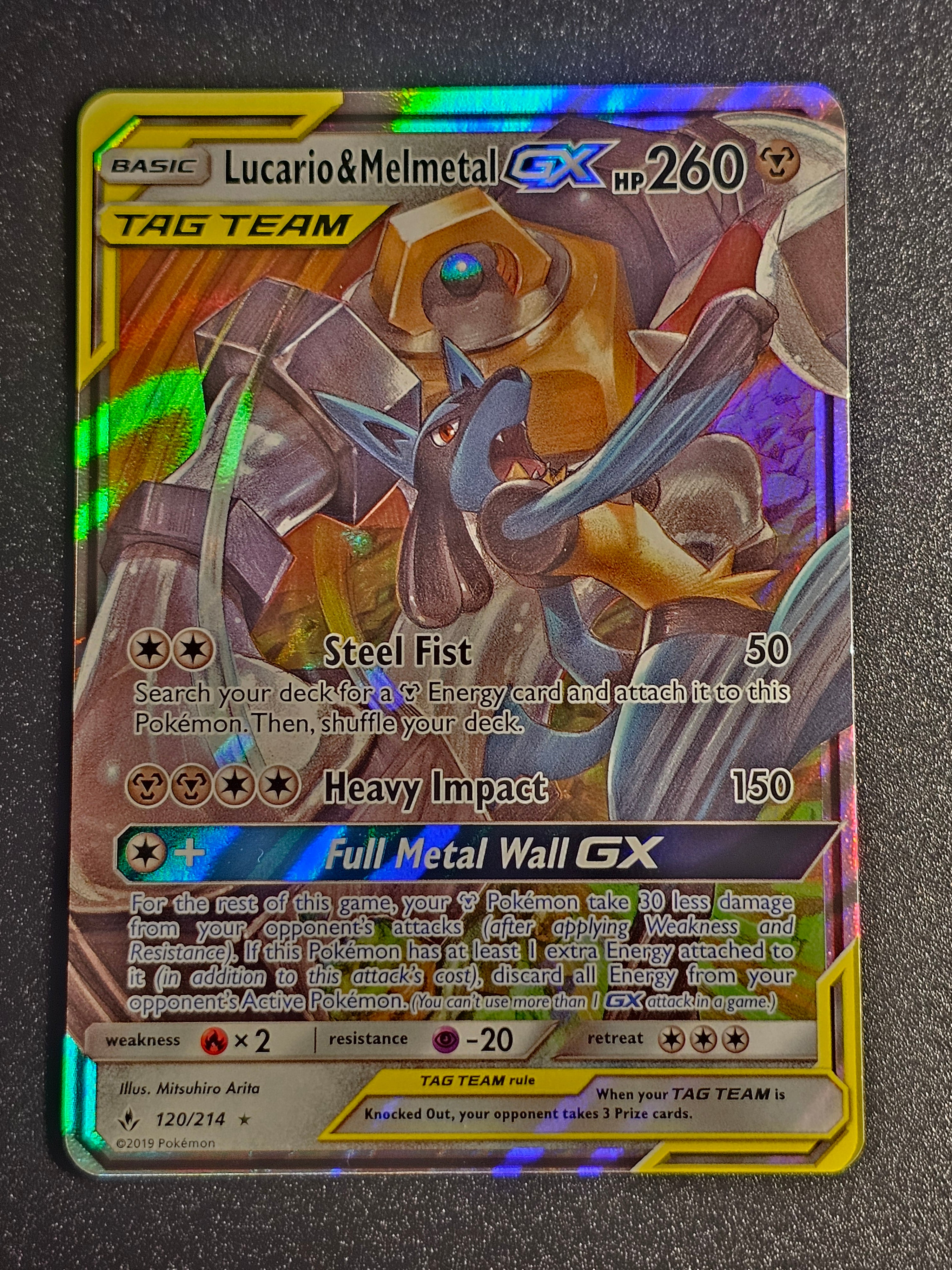 Pokemon TCG - Lucario & Melmetal GX 120/214 Unbroken Bonds