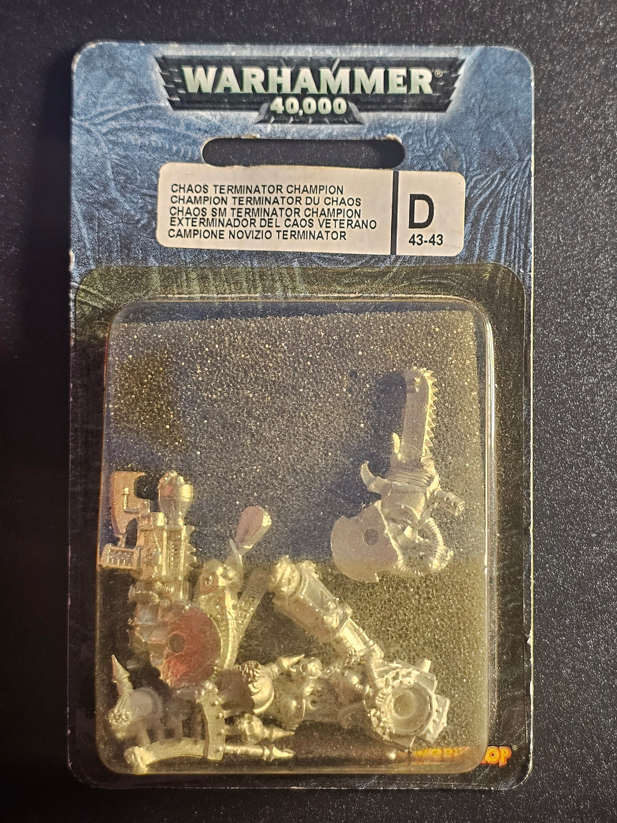 Warhammer 40k Metal Chaos Terminator Champion