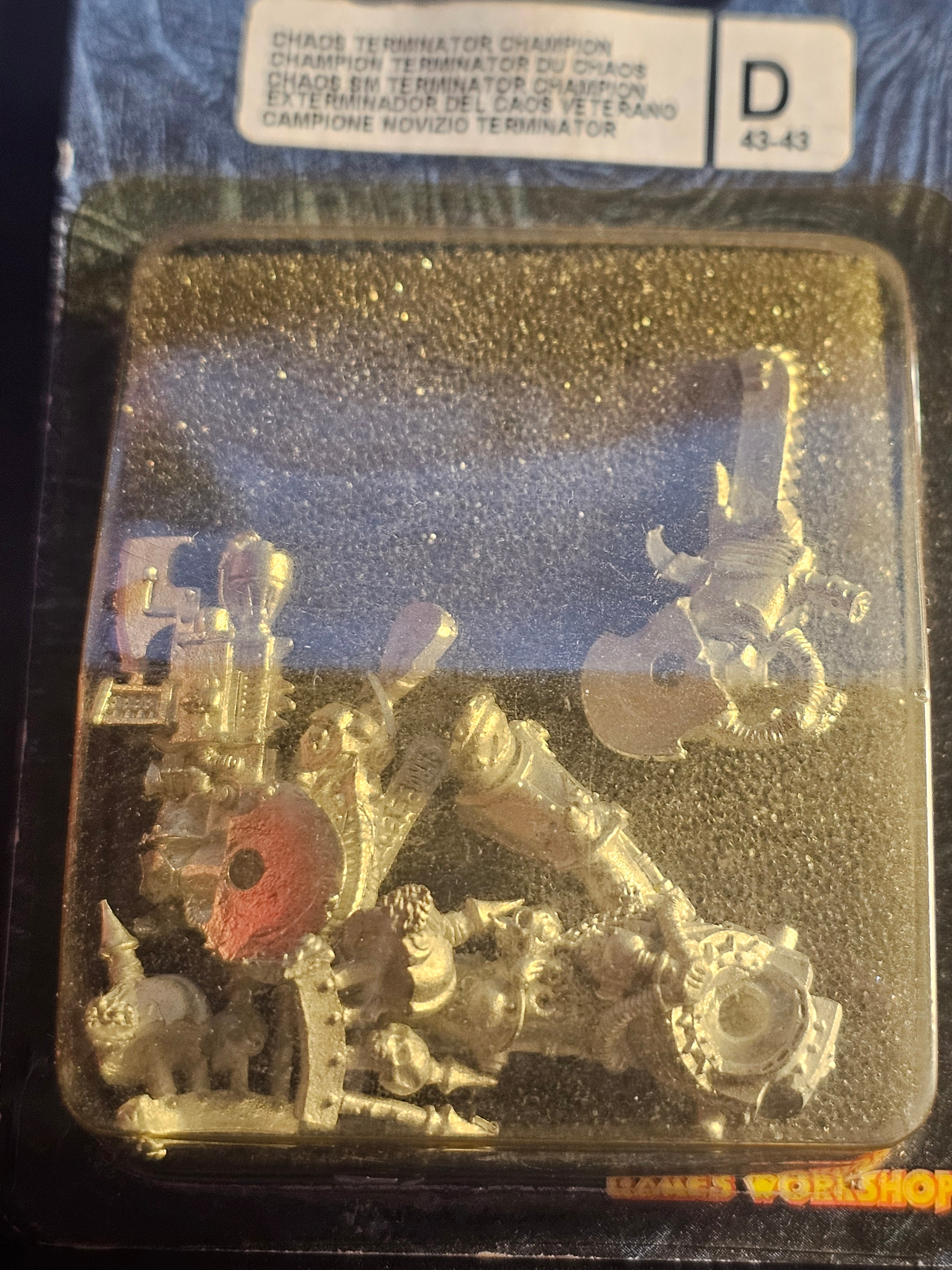 Warhammer 40k Metal Chaos Terminator Champion